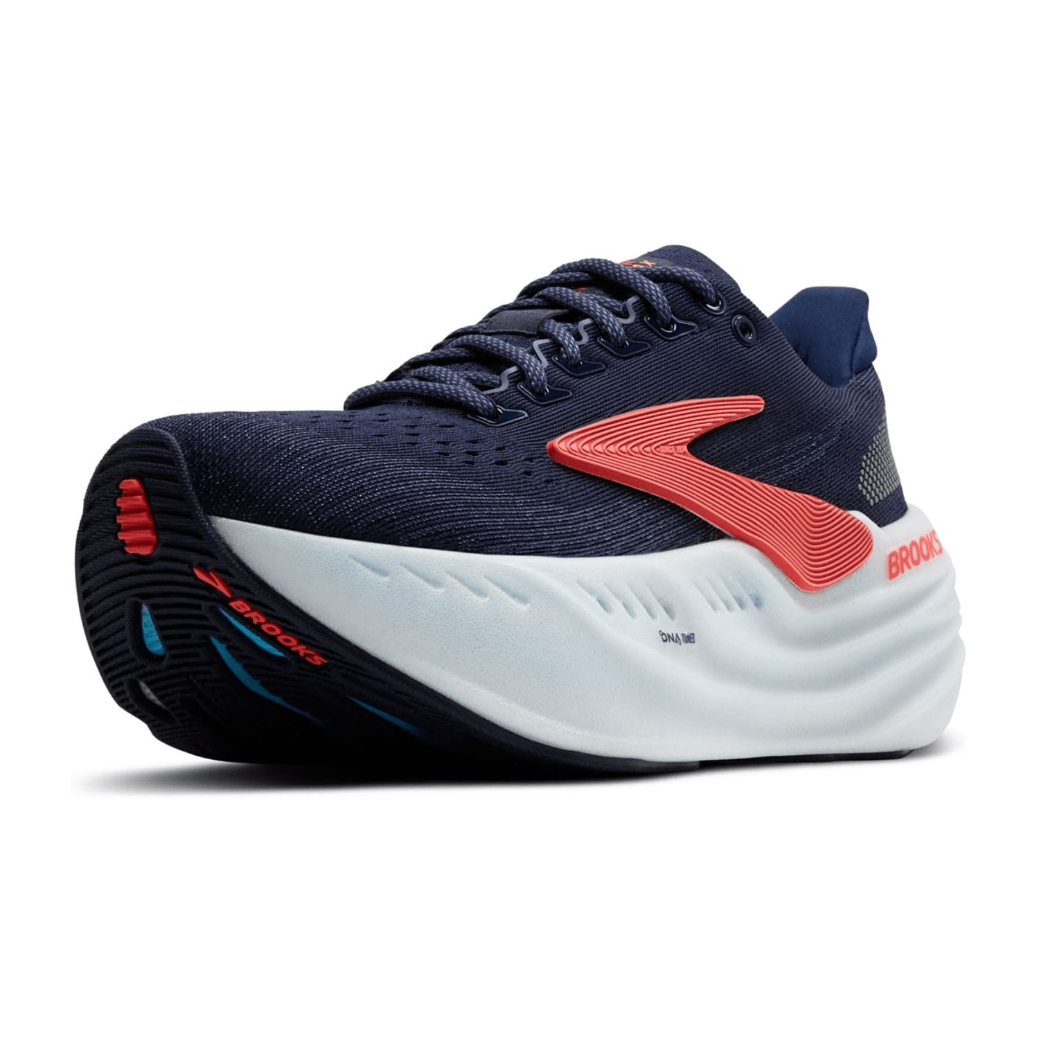 Brooks Glycerin Max Sneakers for Women, Blue Nylon Lace-Up Shoes