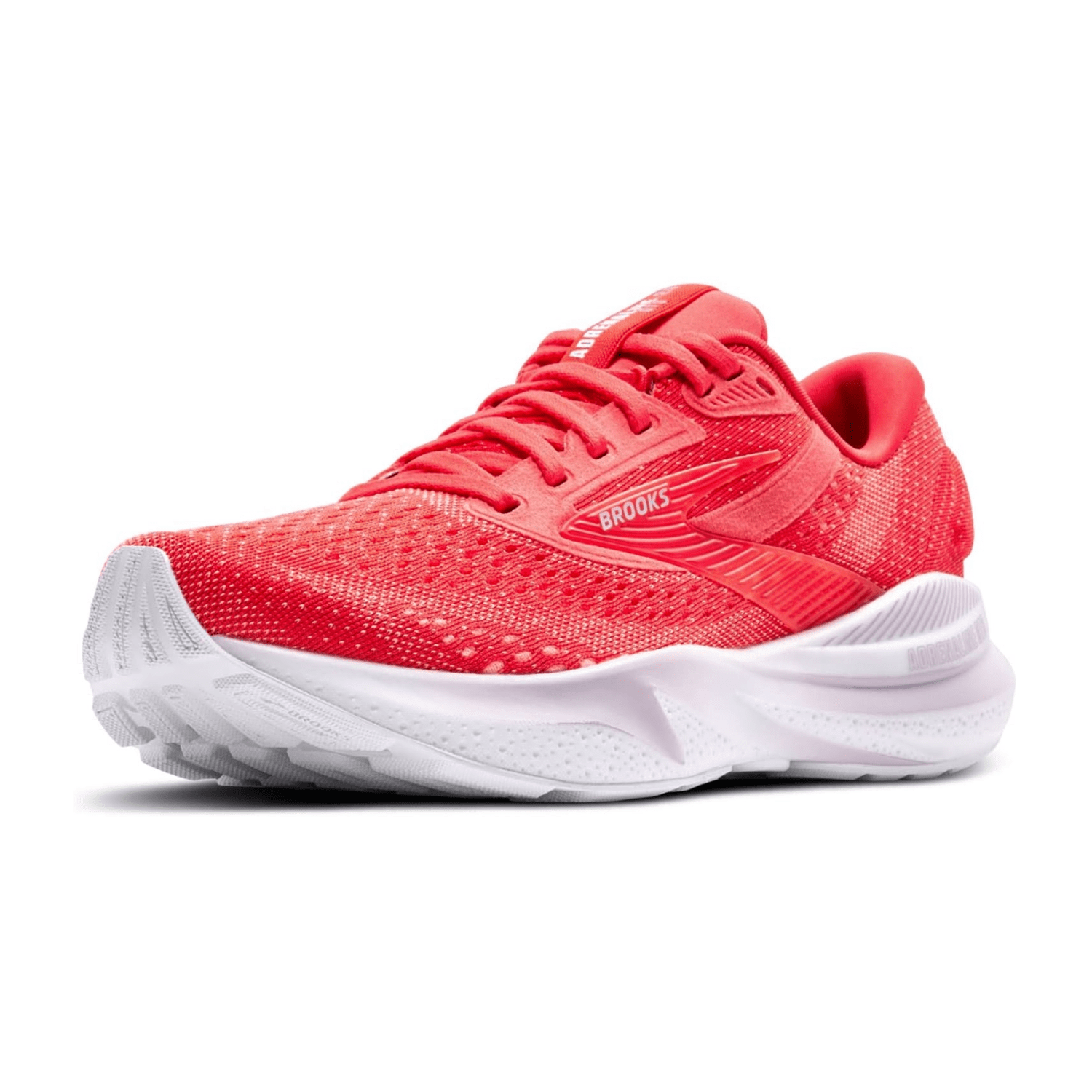 Brooks Adrenaline GTS 24 Women's Running Shoes in Red, Synthetic Upper with Rubber Sole