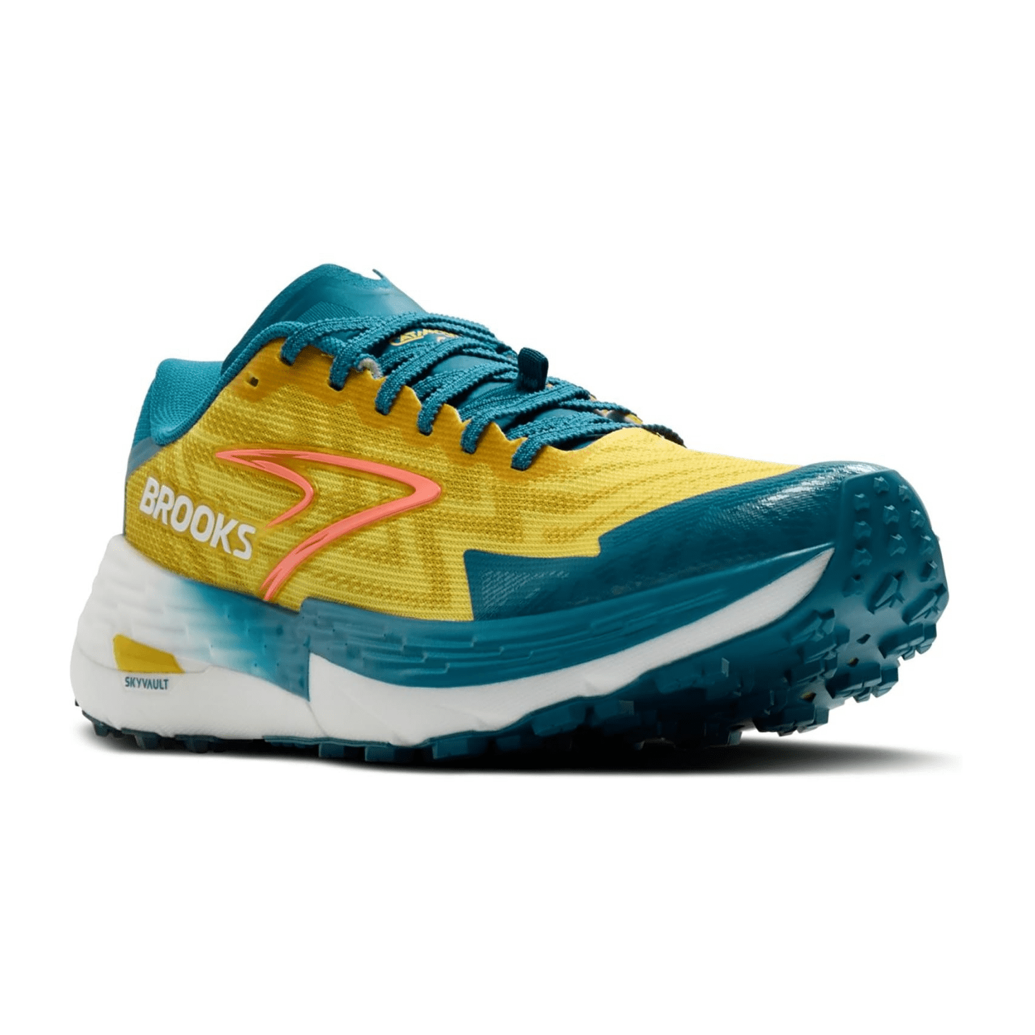 Brooks Catamount 4 Men's Trail Running Shoes, Colorful Textile Upper, Rubber Outsole