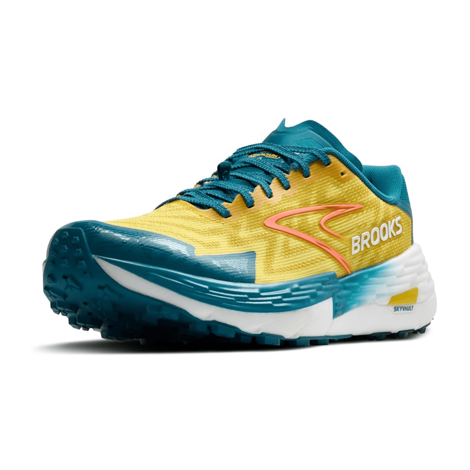 Brooks Catamount 4 Men's Trail Running Shoes, Colorful Textile Upper, Rubber Outsole