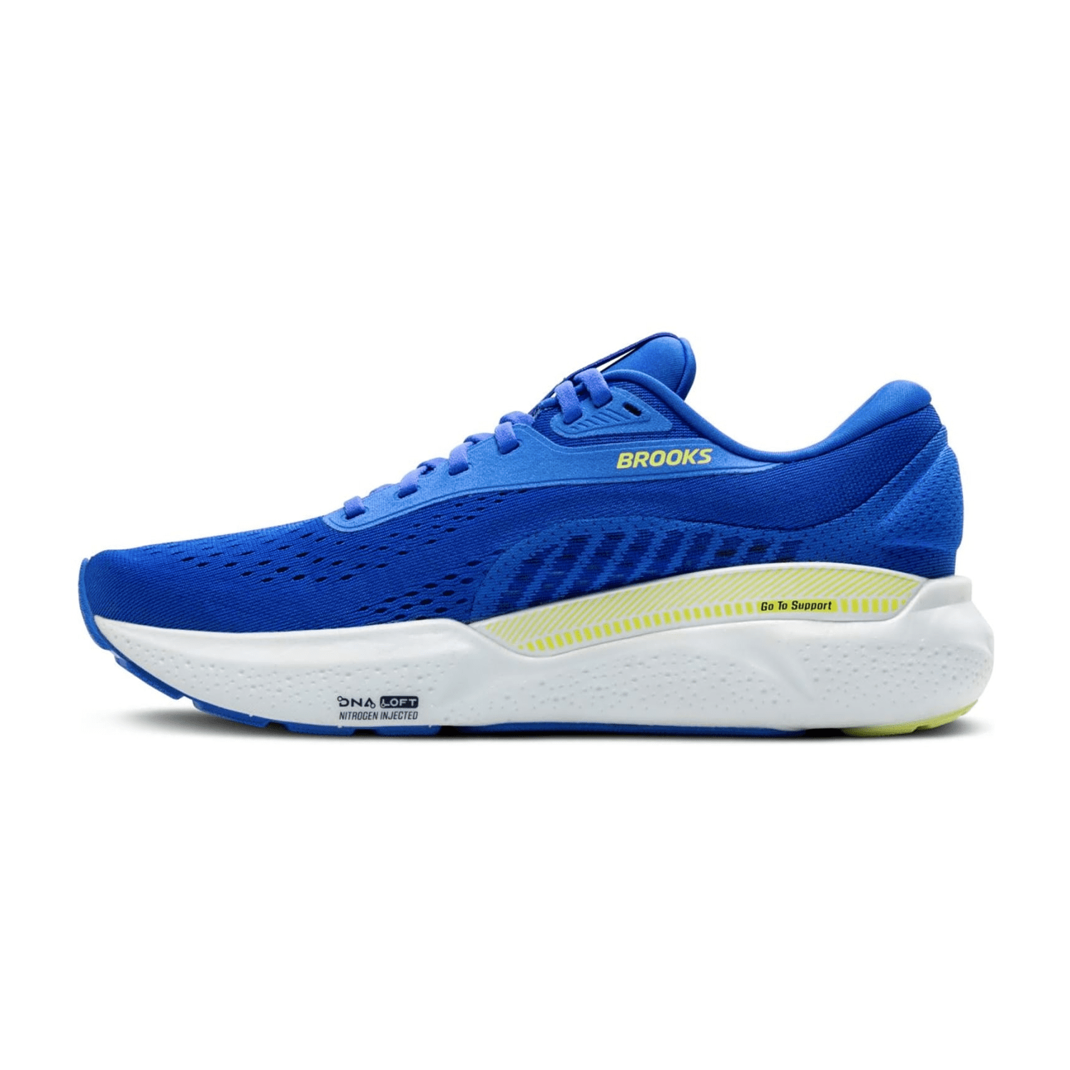 Brooks Adrenaline GTS 24 Men's Running Shoes, Lace-Up, Blue, Polyester-Nylon