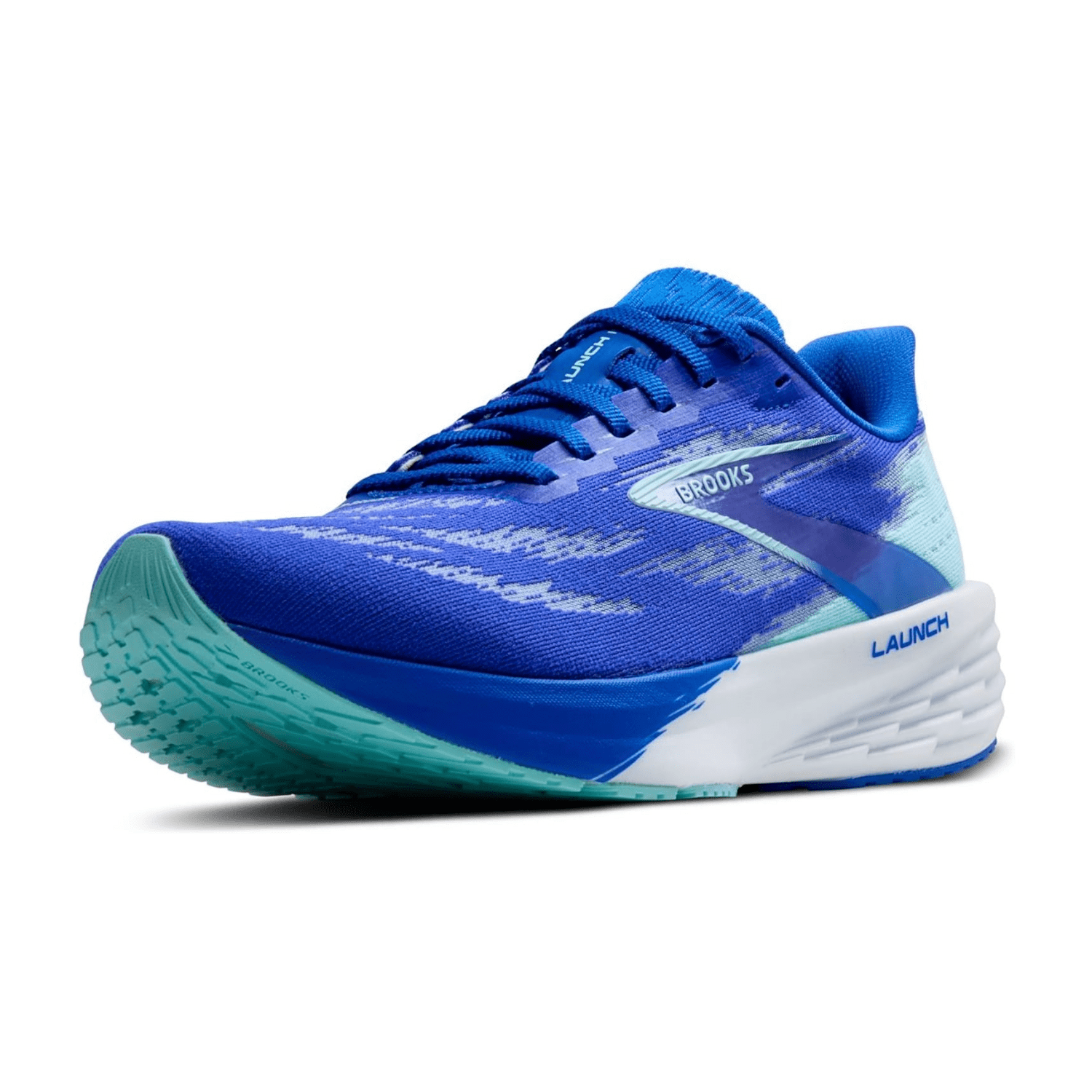 Brooks Launch 11 Men's Running Shoes in Blue, Lace-Up Closure, Round Toe, Rubber Outsole