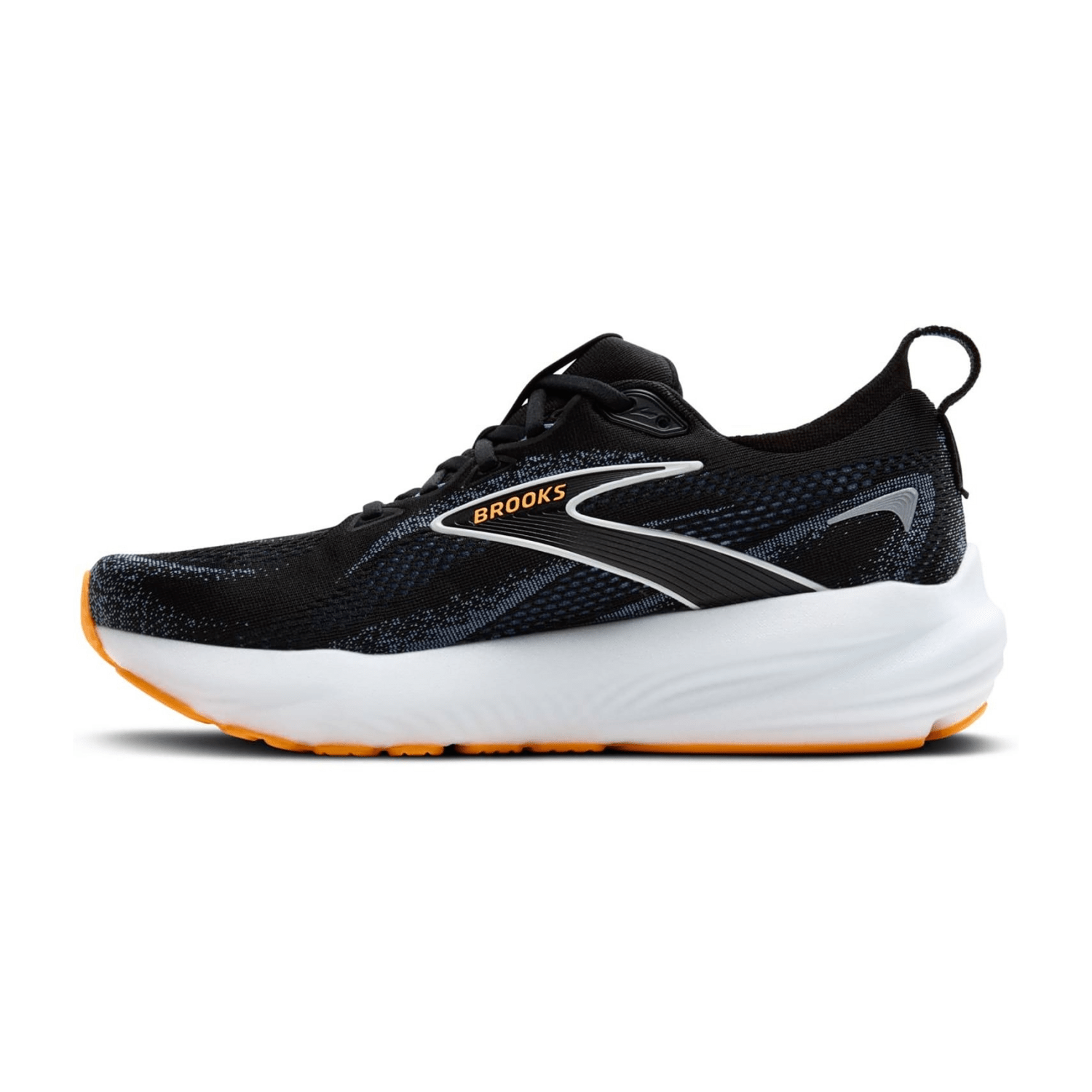 Brooks Glycerin 22 Men's Running Shoes in Black/Country Blue/Orange Pop