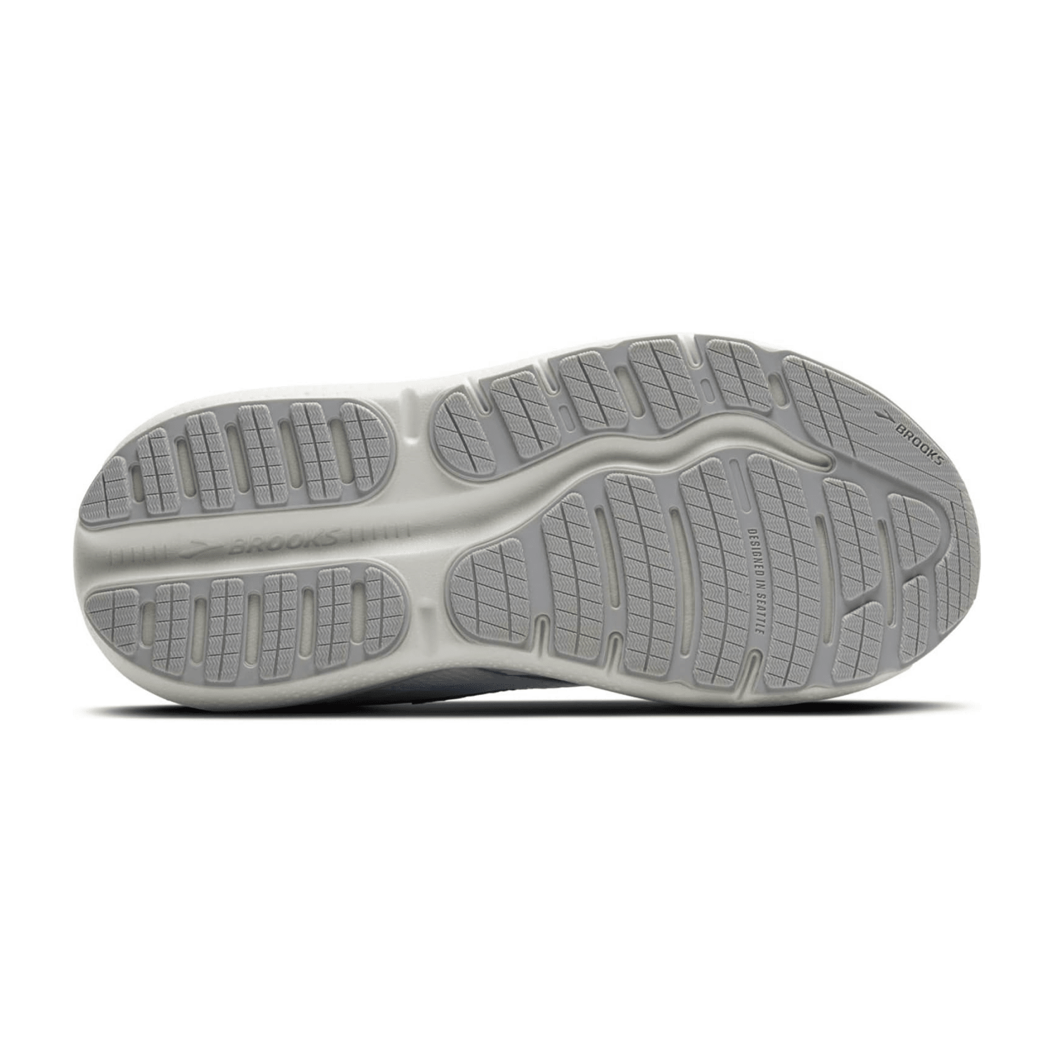 Brooks Men's White Synthetic Lace-Up Sneakers with Rubber Sole