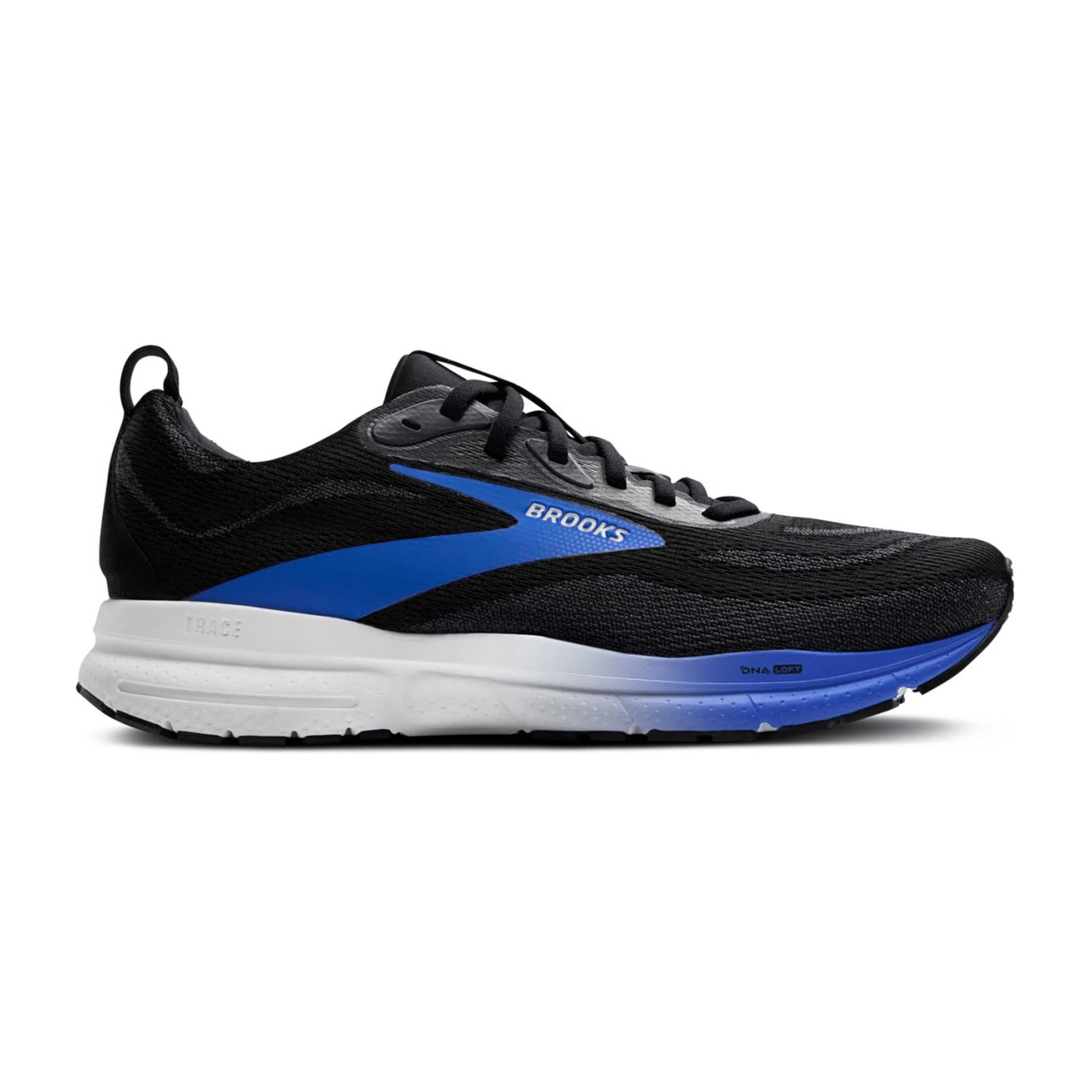 Brooks Trace 4 Men's Running Shoes, Lace-Up, Mesh Upper, Black / Cobalt