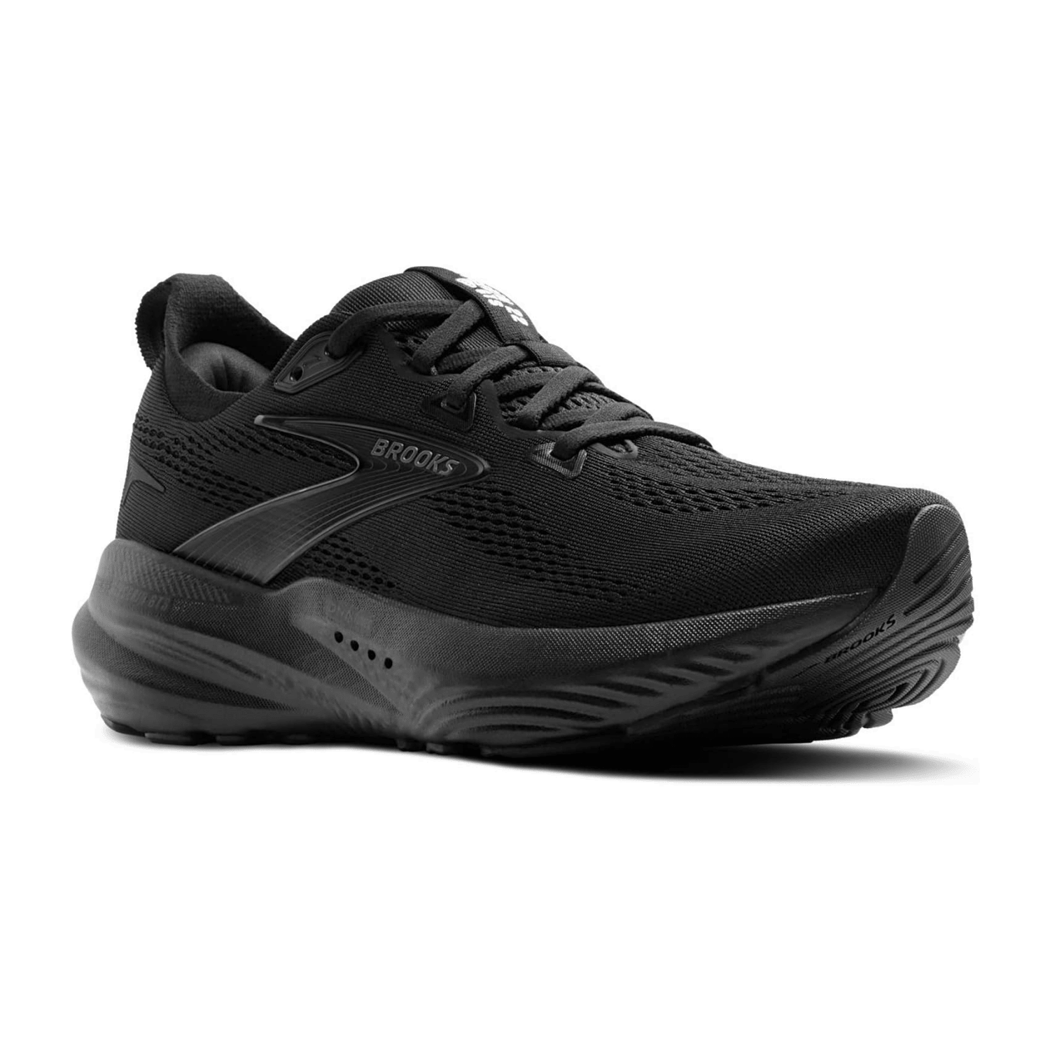 Brooks Glycerin GTS 22 Men's Running Shoes with GuideRails® Support System, Lace-Up, Black/Ebony Synthetic