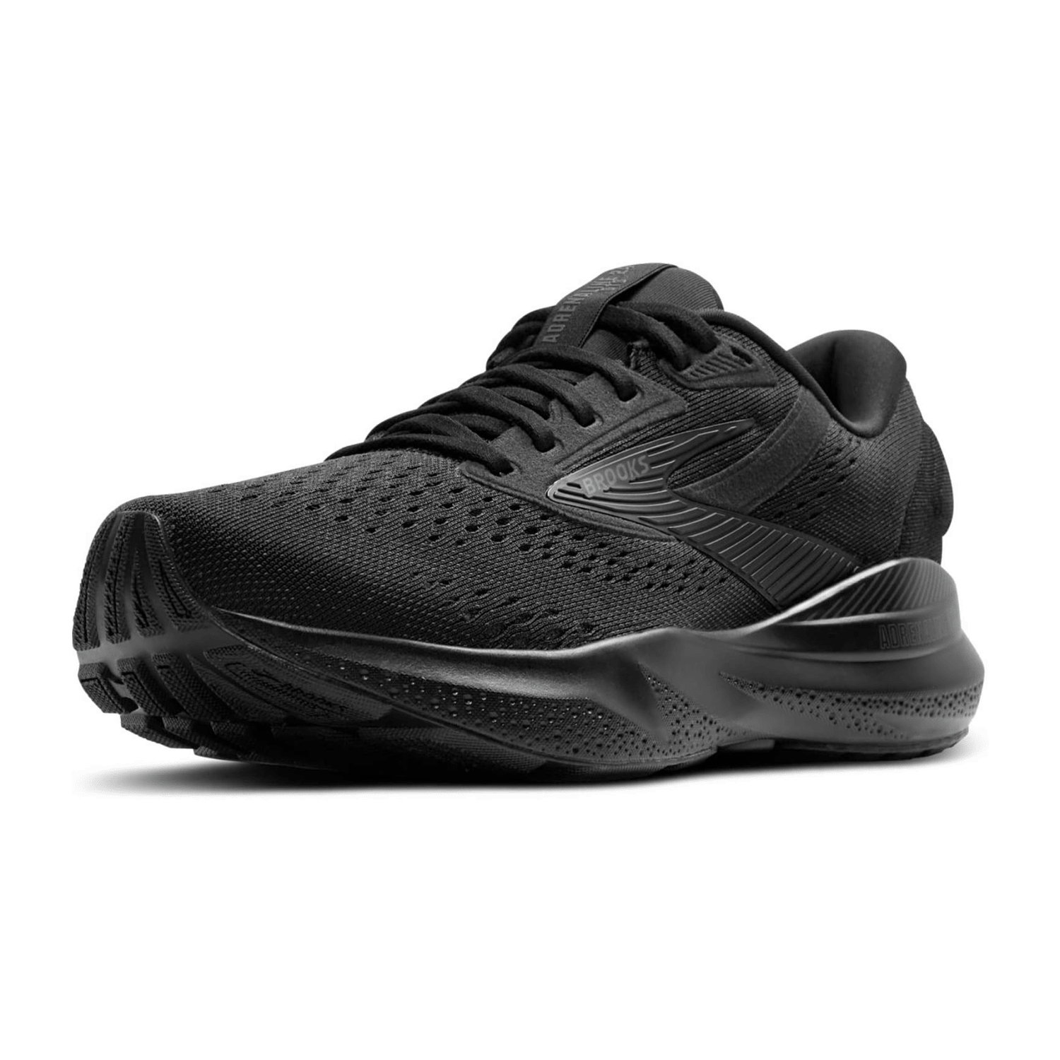 Brooks Adrenaline GTS 24 Women's Running Shoes, Black Synthetic, Round Toe