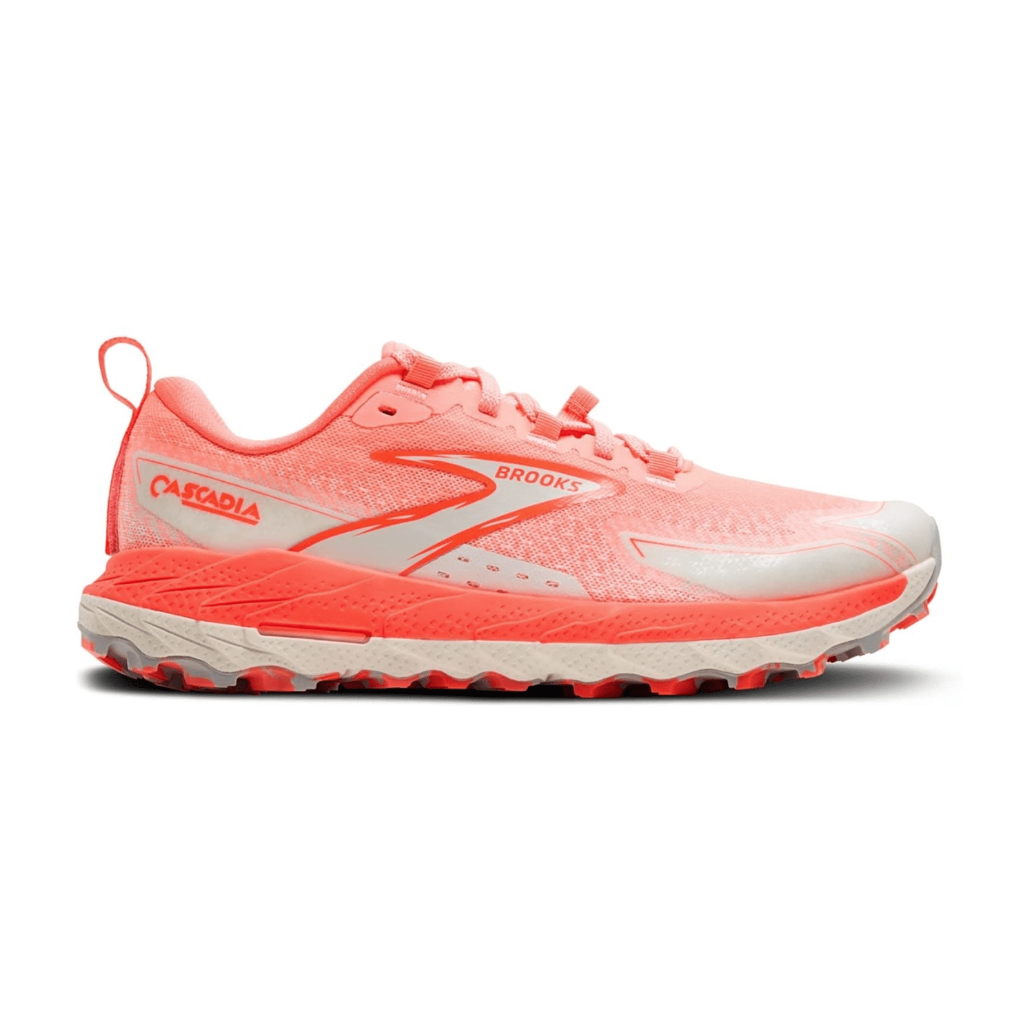 Brooks Cascadia 18 Women's Trail Running Shoes in Orange, Synthetic and Textile