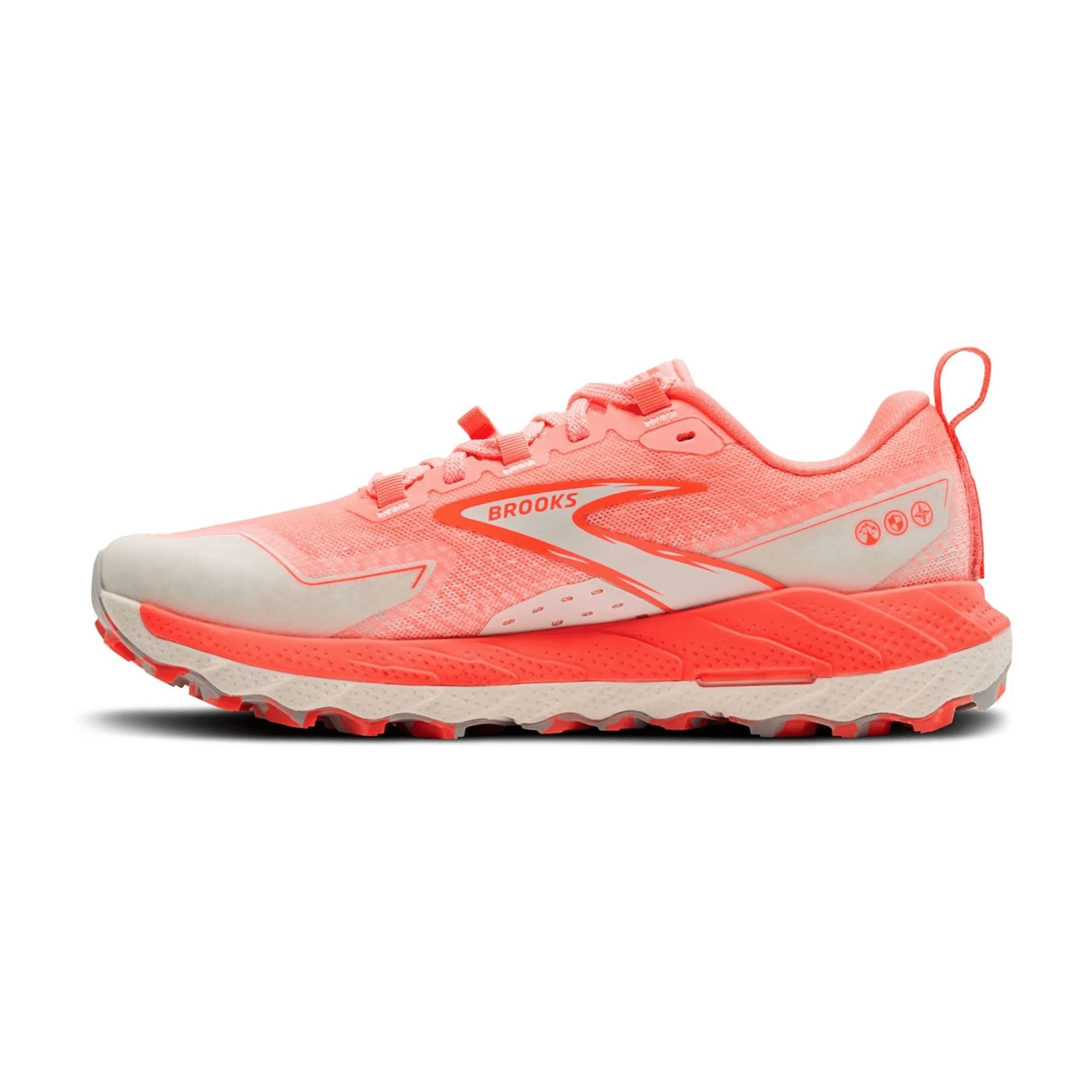 Brooks Cascadia 18 Women's Trail Running Shoes in Orange, Synthetic and Textile