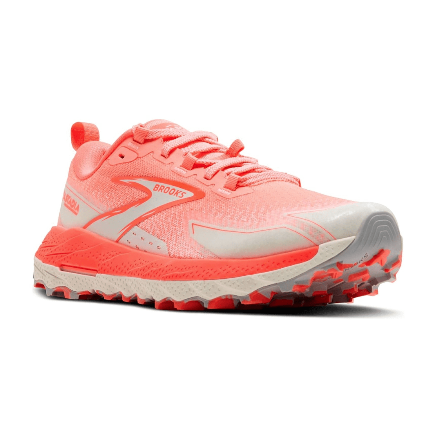 Brooks Cascadia 18 Women's Trail Running Shoes in Orange, Synthetic and Textile