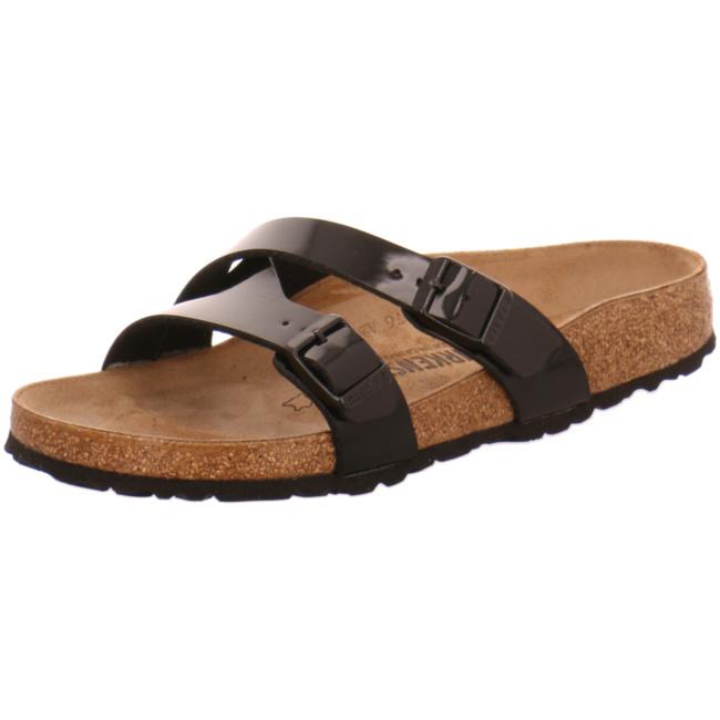 Birkenstock Yao Patent BF Black Slides Beach Sandals Buckle Slippers Balance narrow - Bartel-Shop