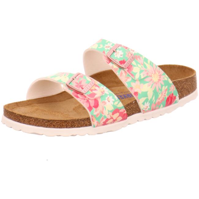 Birkenstock Sydney Supernatural Flower Emerald Slides Sandals Thongs Flip Flops SFB narrow - Bartel-Shop