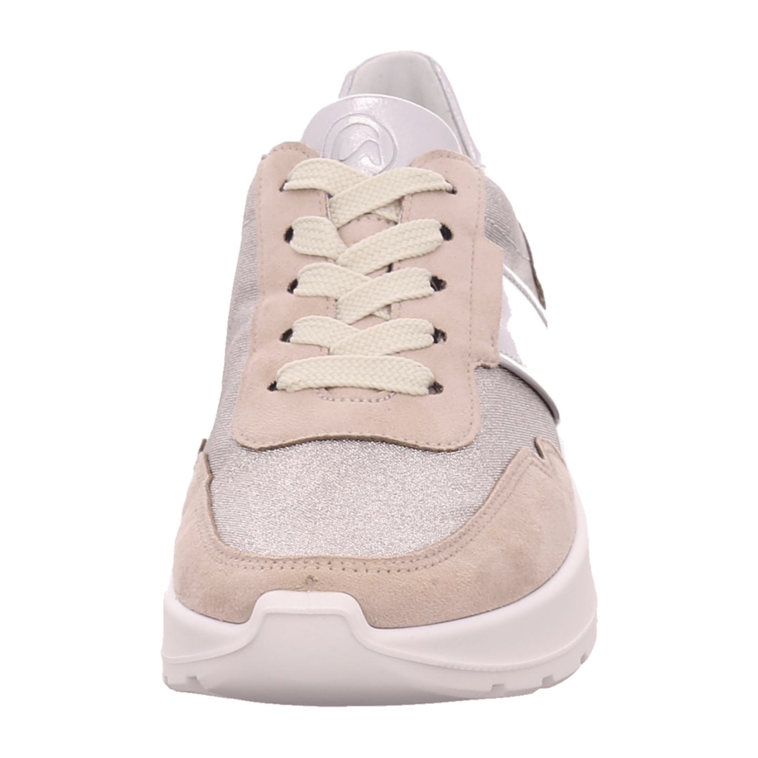 ARA SenakH-Width Women's Sneakers, Beige, Lace-Up, Synthetic, Round Toe