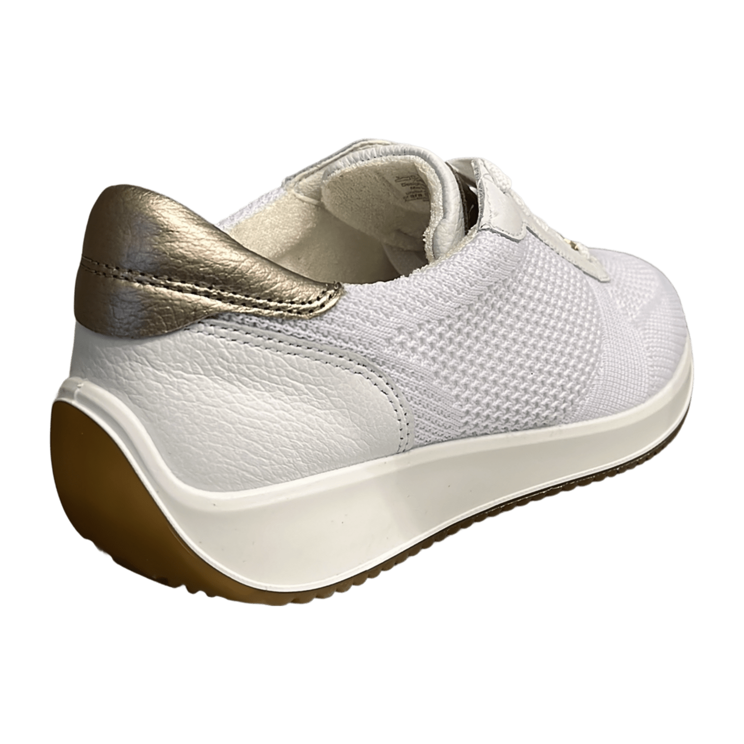 ARA Women's Sneakers in White Textile with Round Toe and Slip-On Closure - Sporty Style with Polyurethane Sole and Synthetic Lining