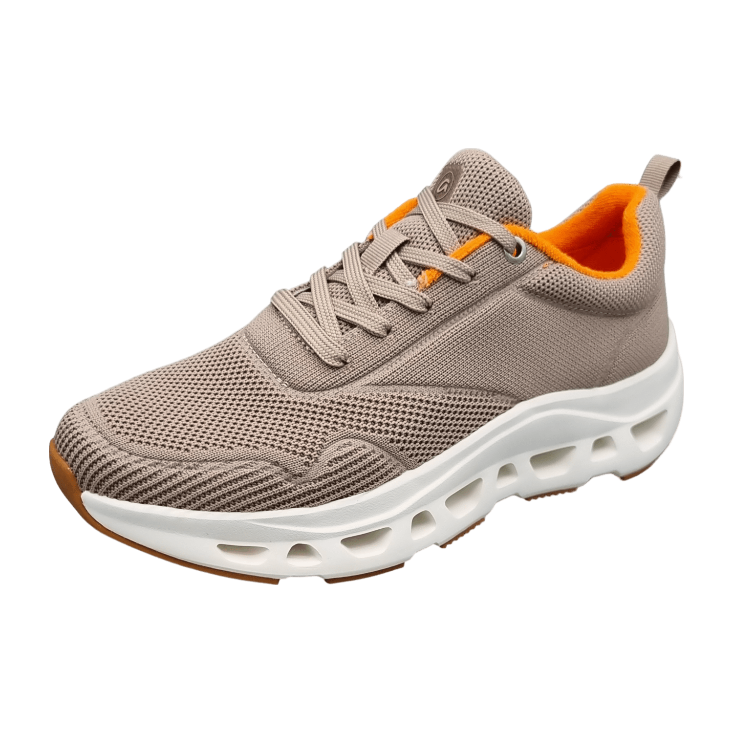 ARA RIO Women's Sneakers in Beige Textile with Lace-Up Closure