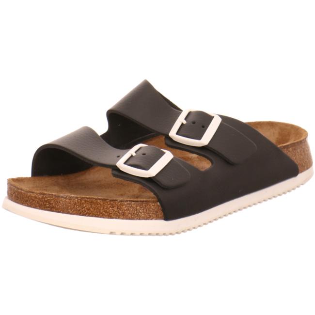 Birkenstock Arizona Super Grip SL Leather Black Sandals Slippers Work SFB regular - Bartel-Shop