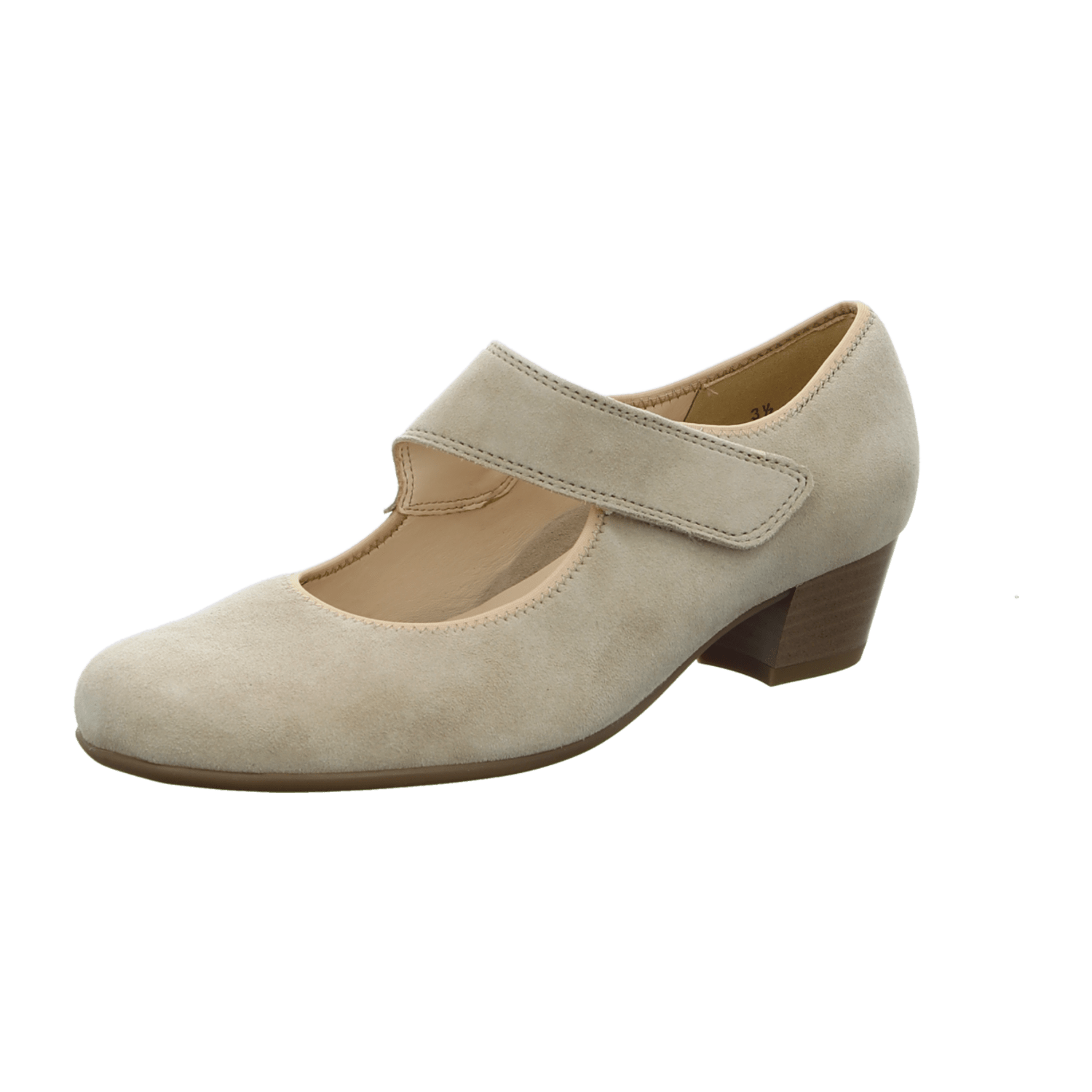 ARA CATANIA Women's Beige Suede Pumps - Round Toe Pull-On Style