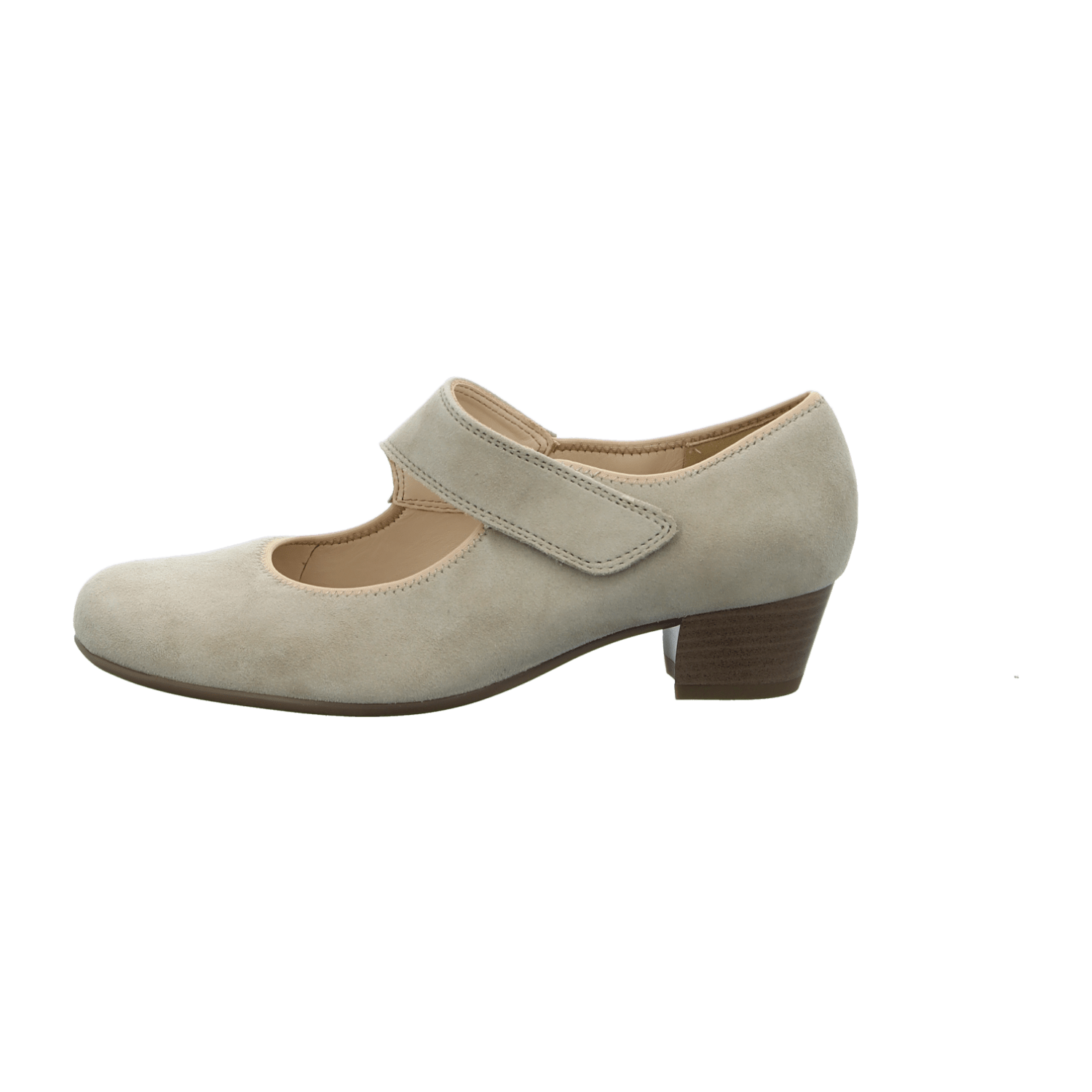 ARA CATANIA Women's Beige Suede Pumps - Round Toe Pull-On Style