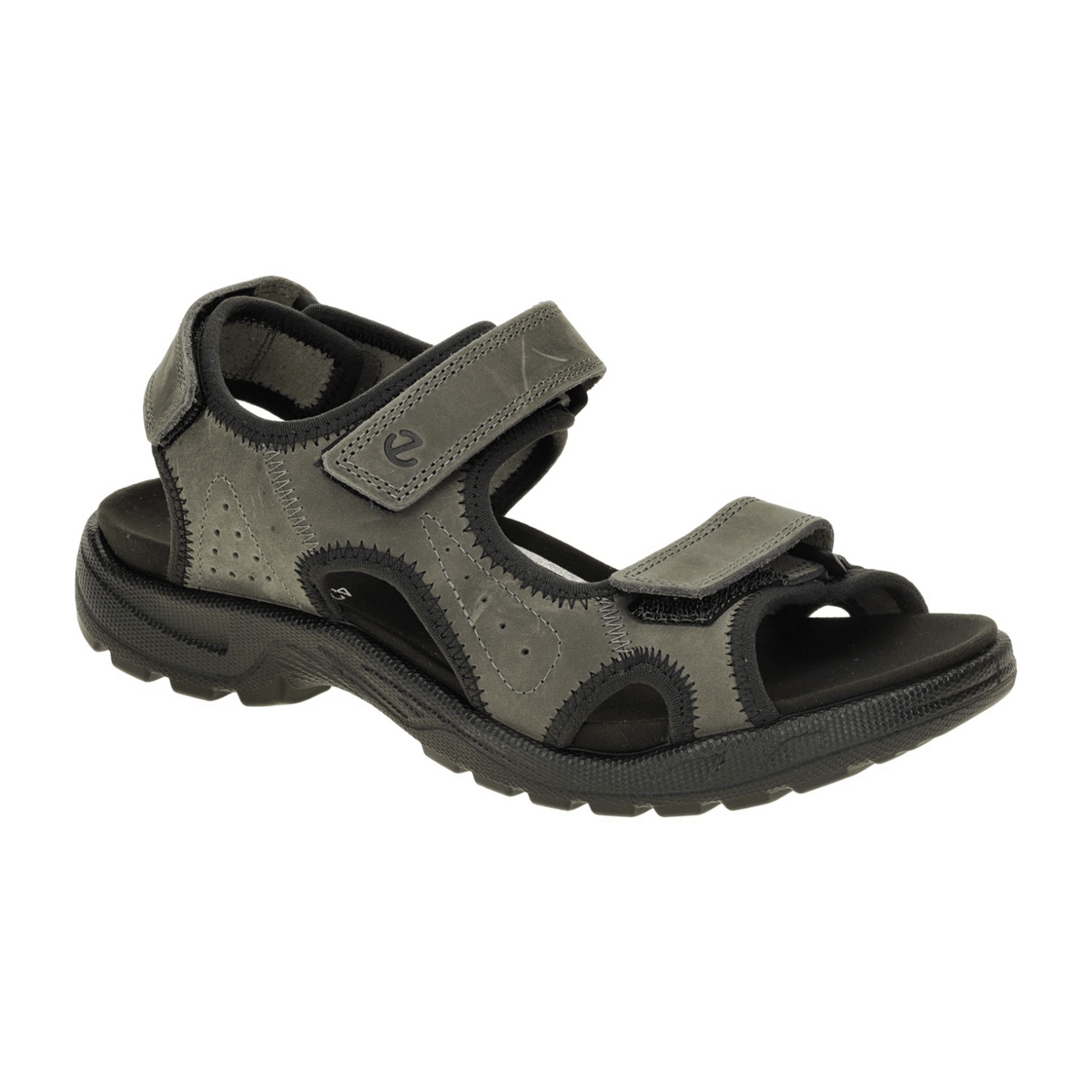 ECCO Hike Men's Sandals Darkgray Leather - Slip Resistant Daily Wear