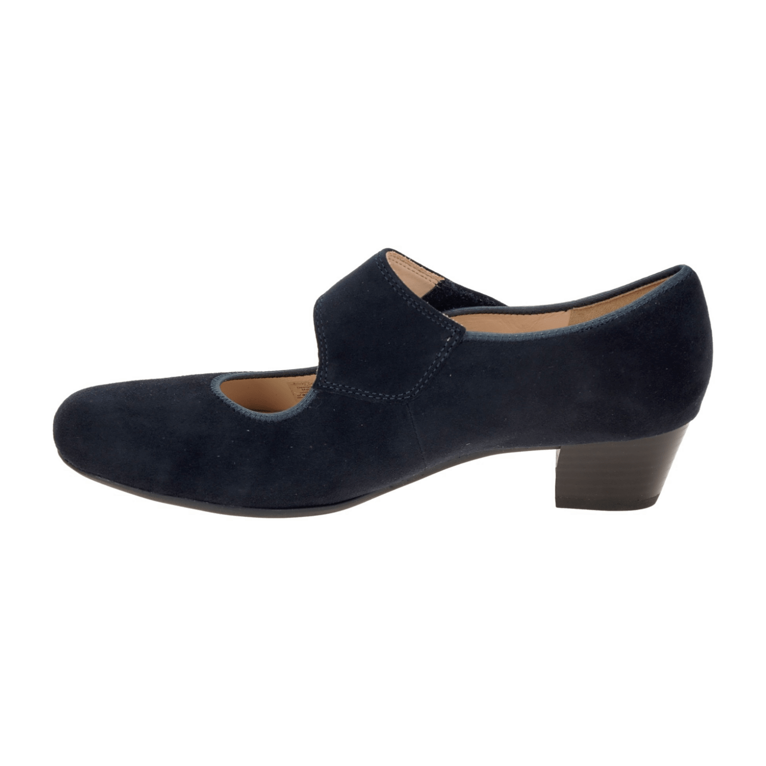 ARA CATANIA Women's Pumps, Blue Suede, Pull-On Style, Round Toe, Leather Lining, Polyurethane Sole