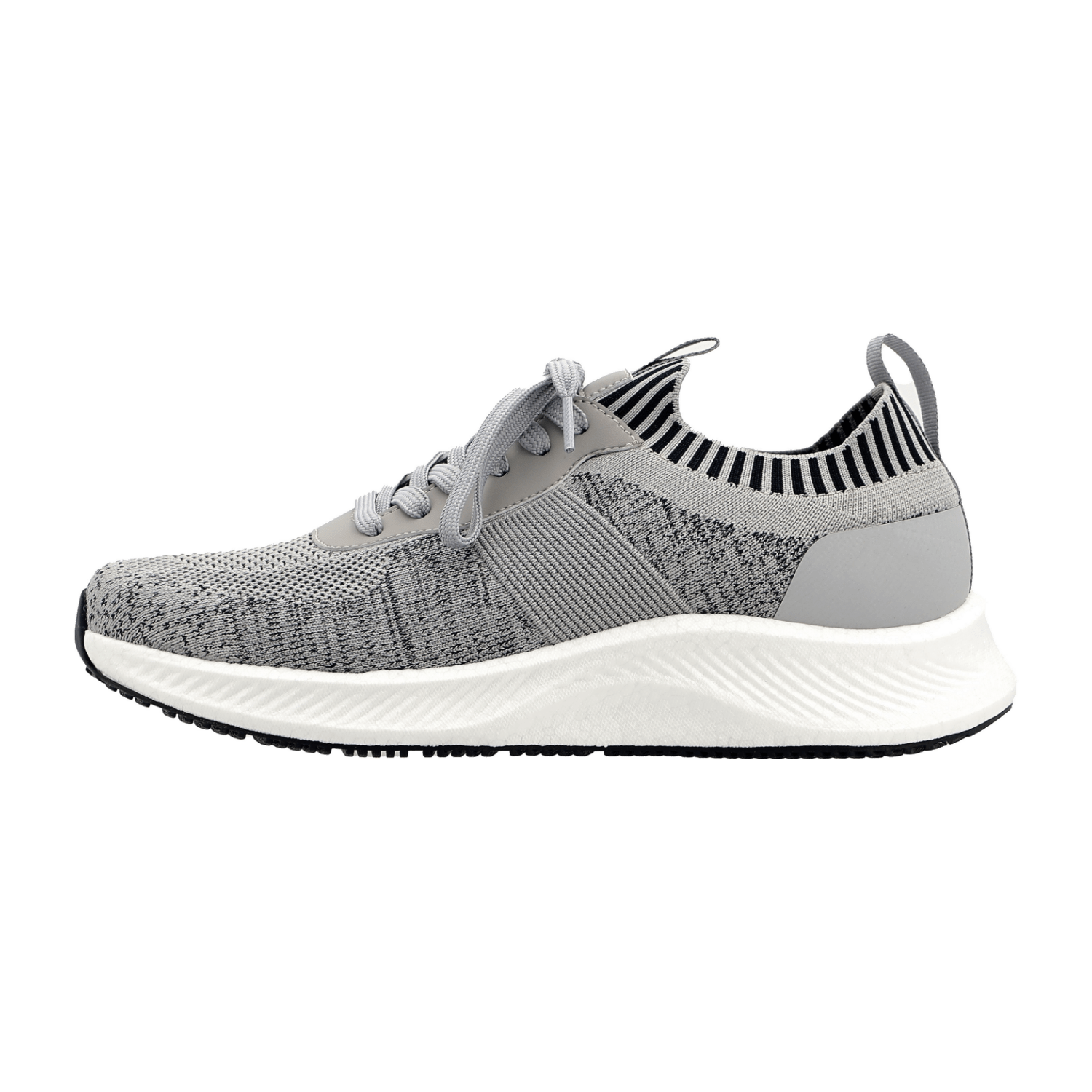 ARA Ohio Men's Gray Textile Lace-Up Sneakers