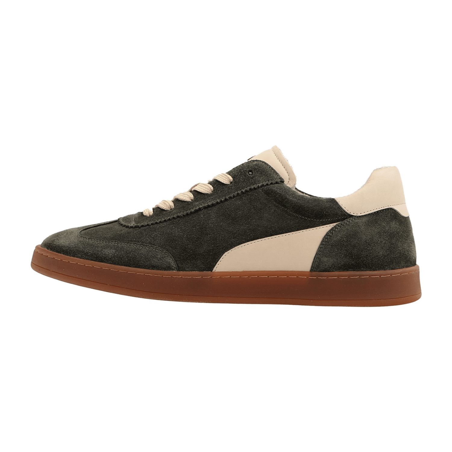 ARA FABIANO Men's Suede Sneakers in Green with Lace-Up Closure - Bartel-Shop