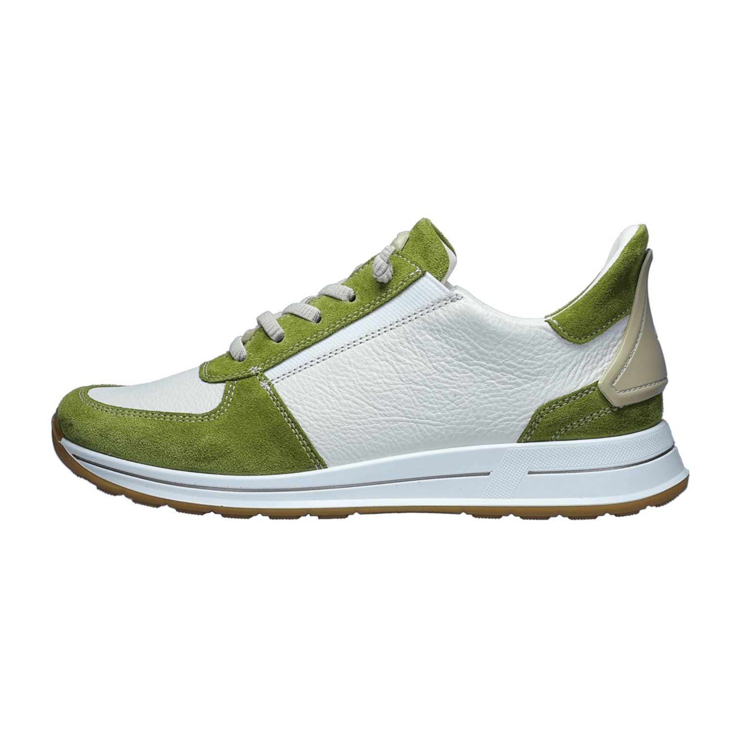 ARA Osaka Sneakers for Women in Green Kiwi Cream - Bartel-Shop