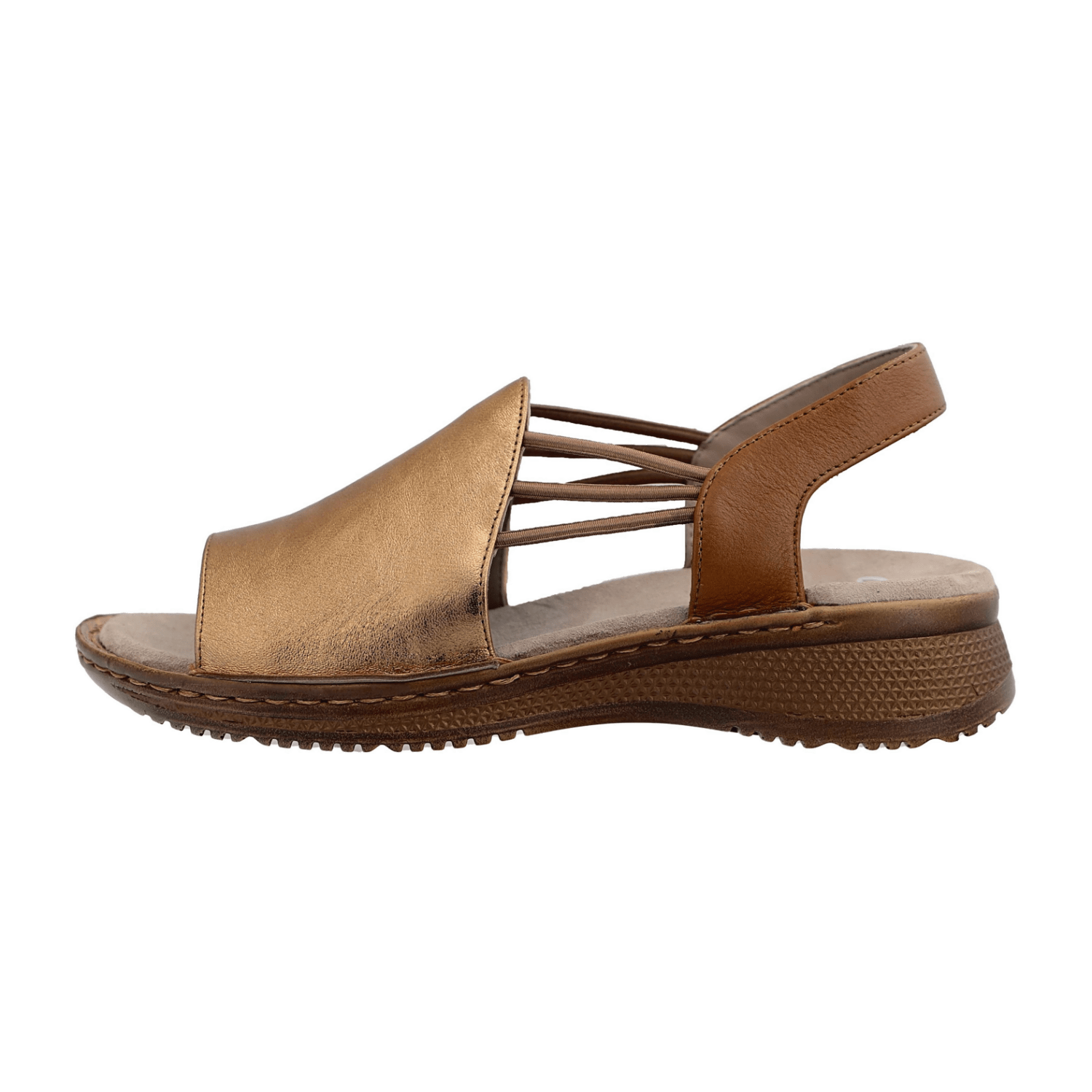 ARA Hawaii Women's Sandals in Brown Smooth Leather - Classic Slip-On Design with Leather Lining - Bartel-Shop