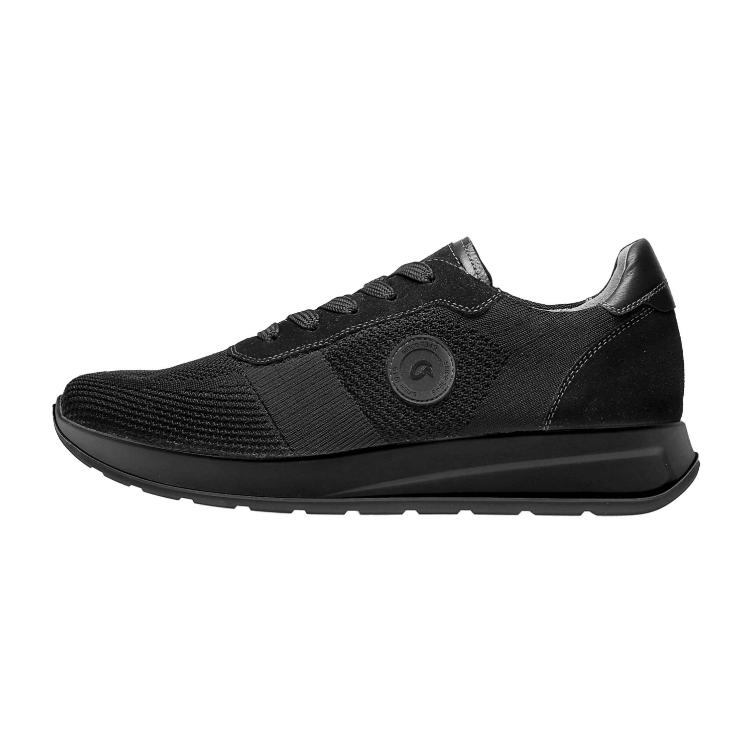 ARA MATTEO Men's Suede Sneakers in Black with Lace-Up Closure - Bartel-Shop