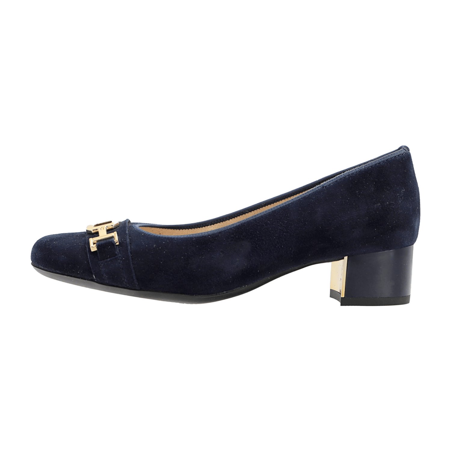 ARA Nizza Women's Pumps in Blue Suede with Round Toe and Rubber Sole
