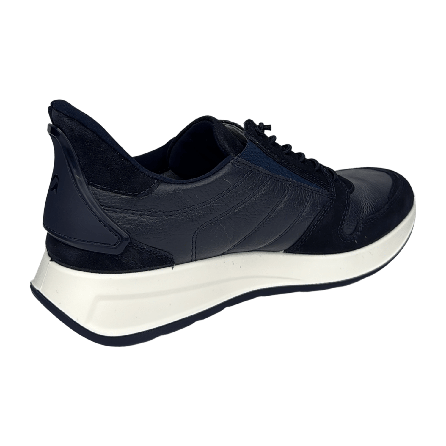 ARA MATTEO Men's Lace-Up Sneakers, Round Toe Style, Synthetic Sole, Cold Weather Lined, Blue