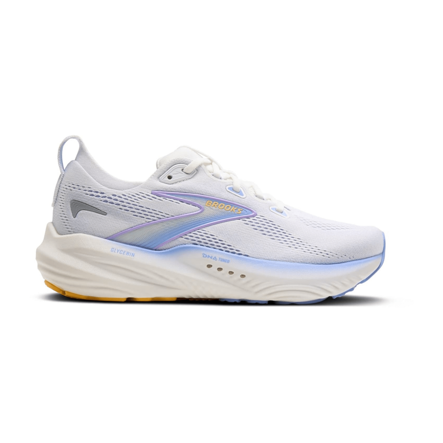 Brooks Glycerin 22 Women's Running Shoes in White/Blue Heron/Apricot