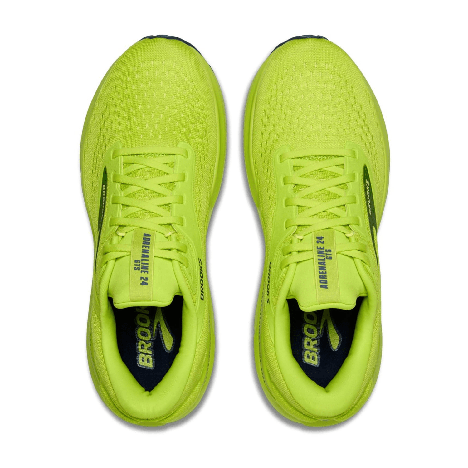 Brooks Adrenaline GTS 24 Men's Running Shoes - Synthetic Acid Lime/Sunny Lime/Navy