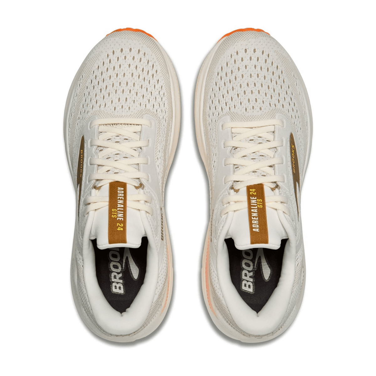 Brooks Adrenaline GTS 24 Men's Running Shoes - Synthetic Coconut / Portabella Orange