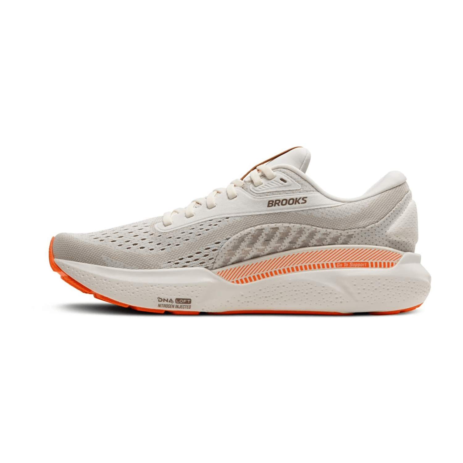 Brooks Adrenaline GTS 24 Men's Running Shoes - Synthetic Coconut / Portabella Orange
