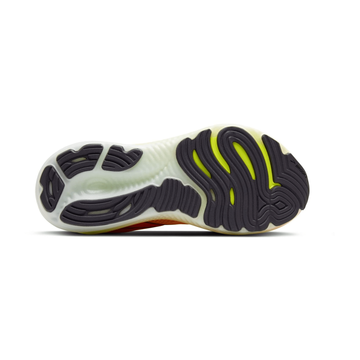 Brooks Glycerin 22 Men's Road Running Shoes for Long Distance, Orange Nightlife/White