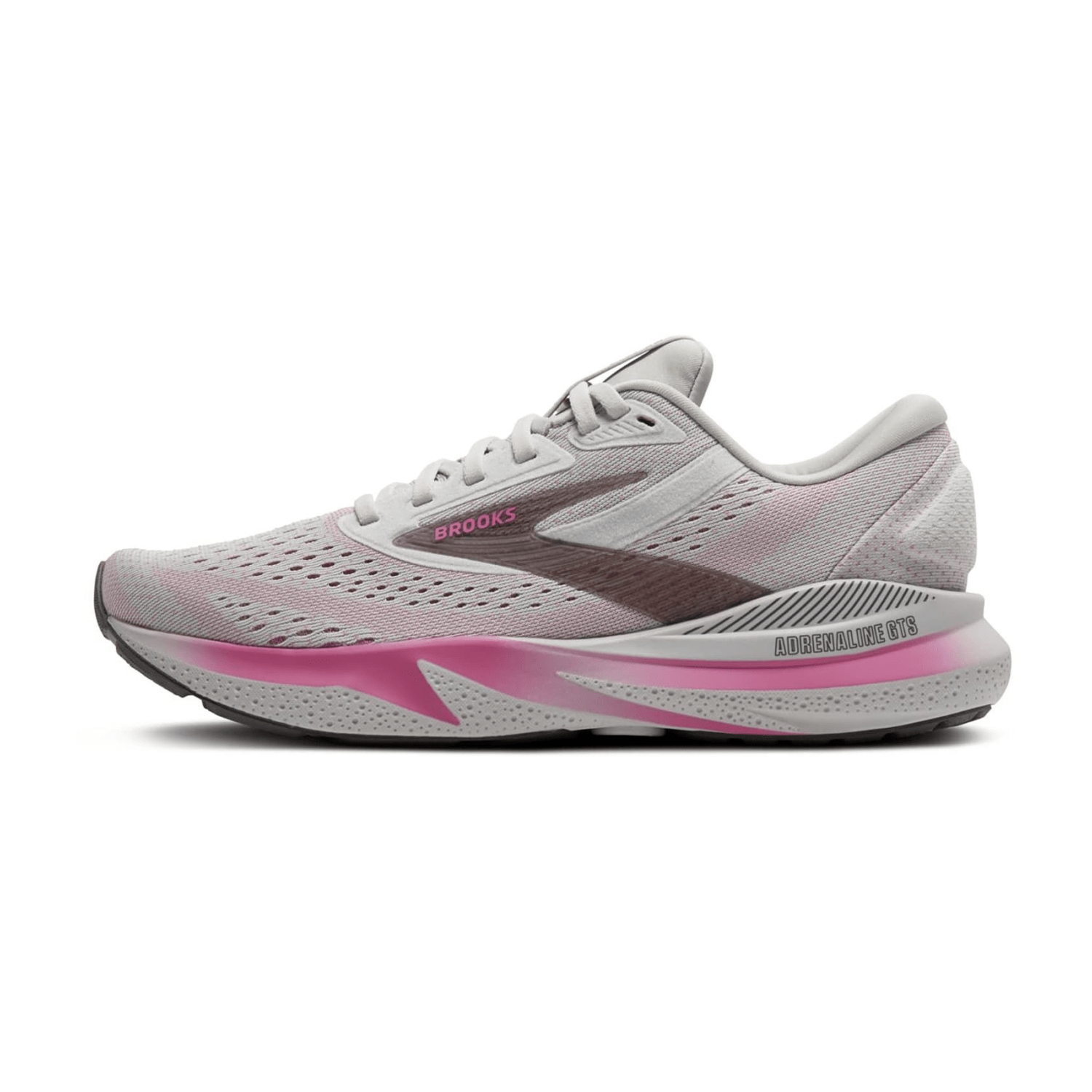 Brooks Adrenaline GTS 24 Women's Running Shoes in Oyster Excalibur Pink