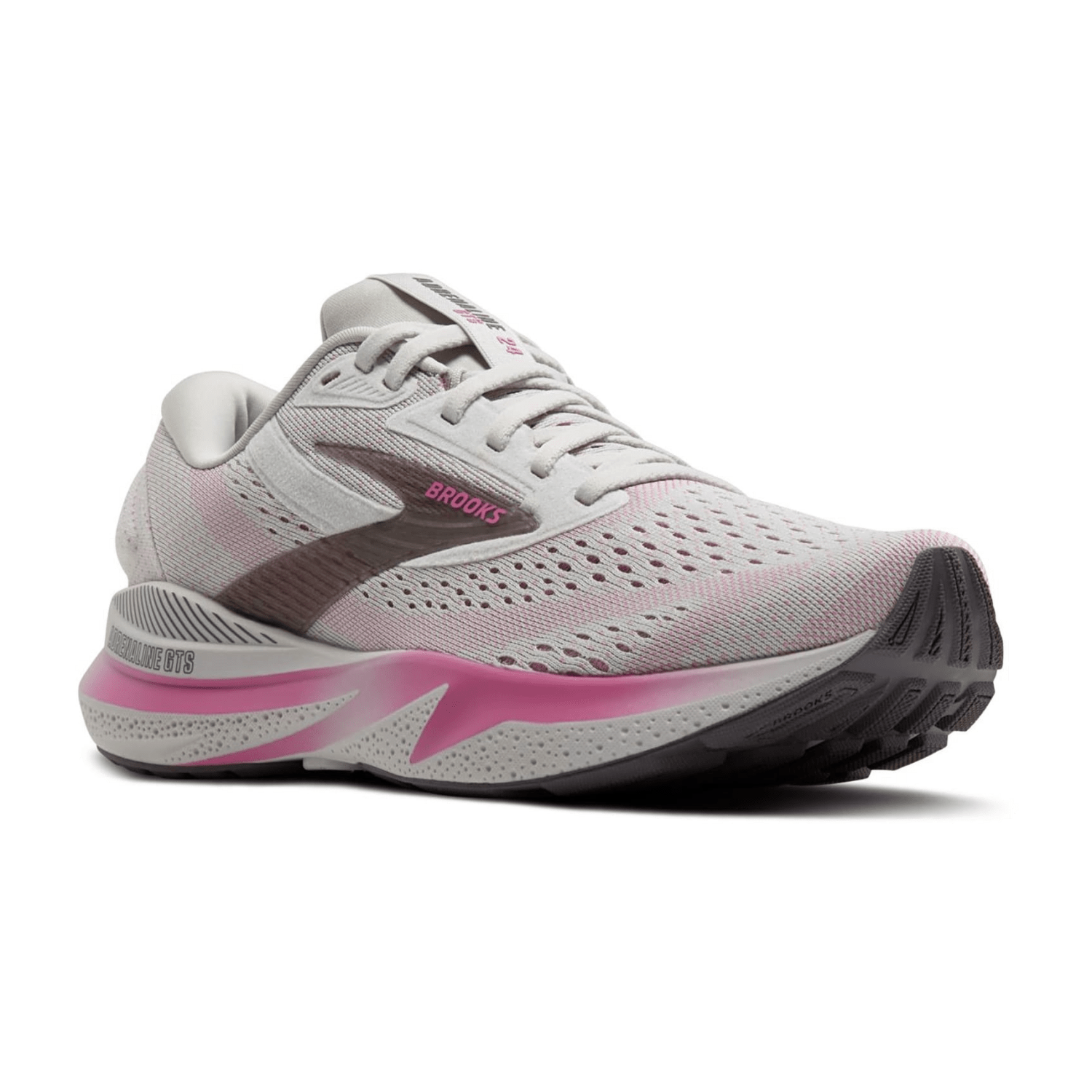 Brooks Adrenaline GTS 24 Women's Running Shoes in Oyster Excalibur Pink