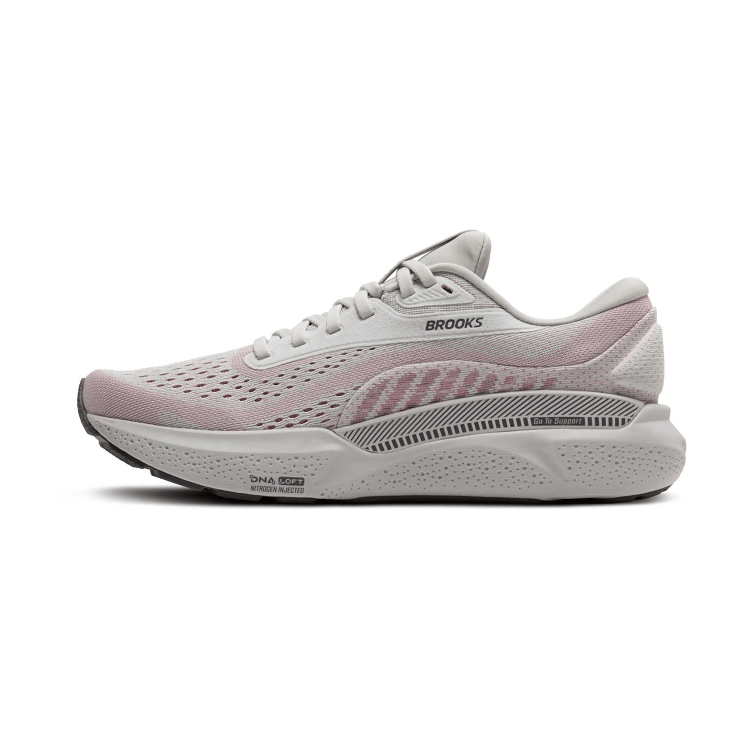 Brooks Adrenaline GTS 24 Women's Running Shoes in Oyster Excalibur Pink