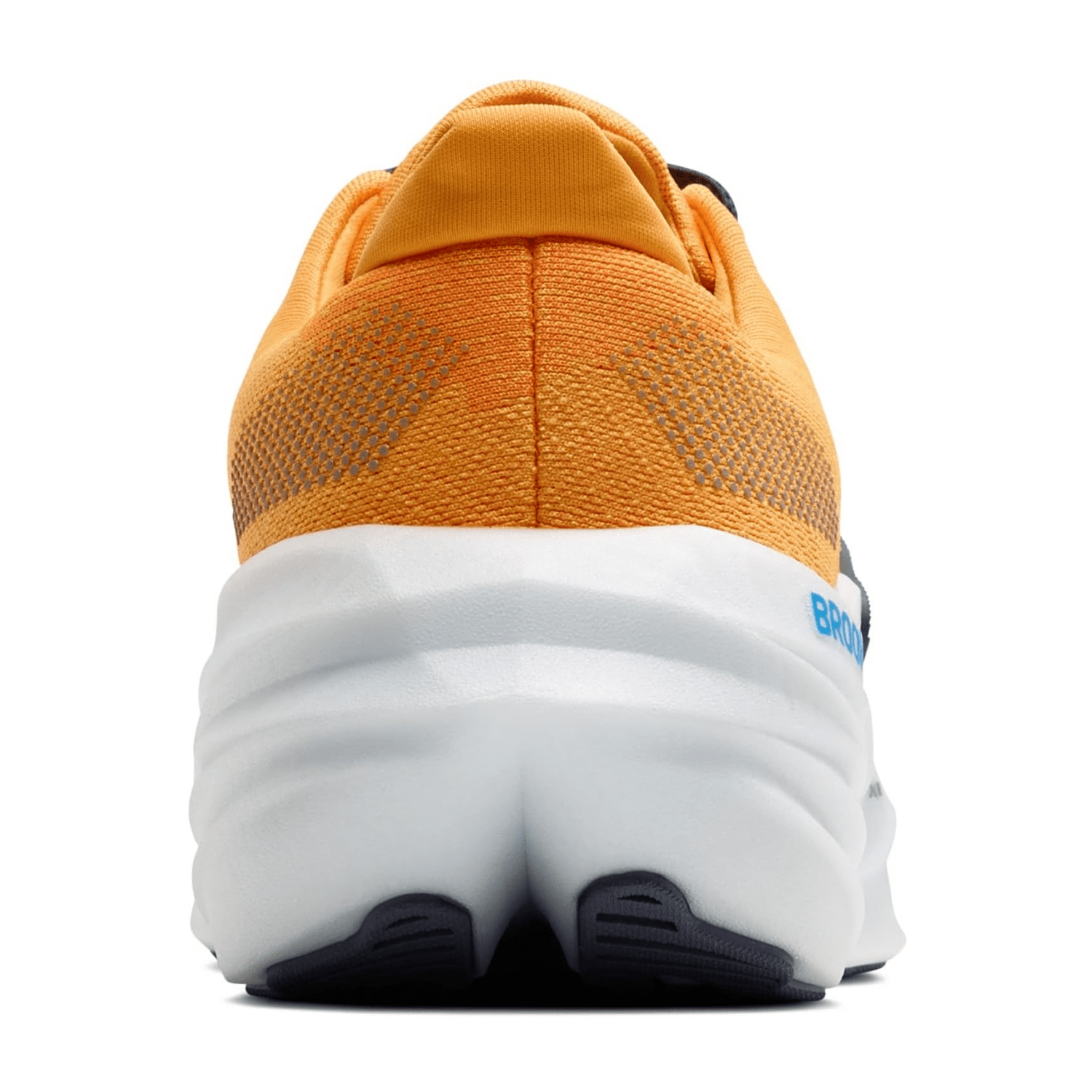 Brooks Glycerin Max Men's Sneaker in Blazing Orange, Blue & White with Technical Mesh Upper and Lace-Up Closure