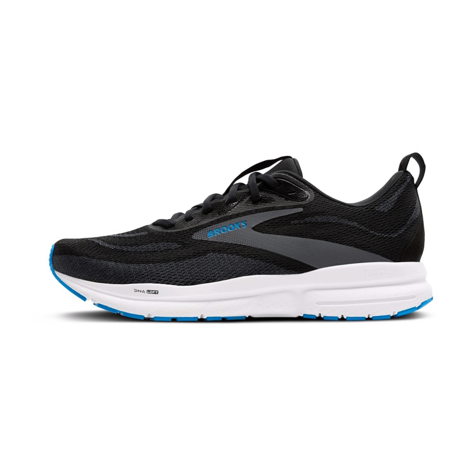 Brooks Trace 4 Men's Canvas Sneakers with Lace-Up Closure and Rubber Sole in Black Ebony