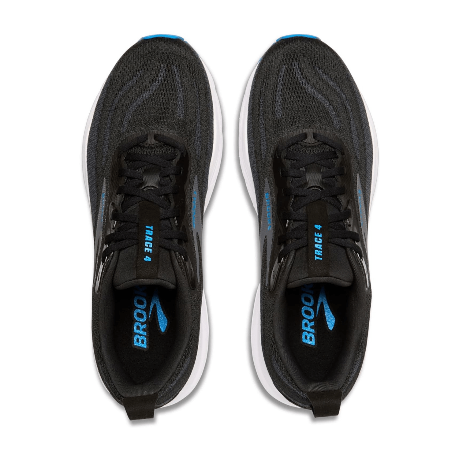 Brooks Trace 4 Men's Canvas Sneakers with Lace-Up Closure and Rubber Sole in Black Ebony