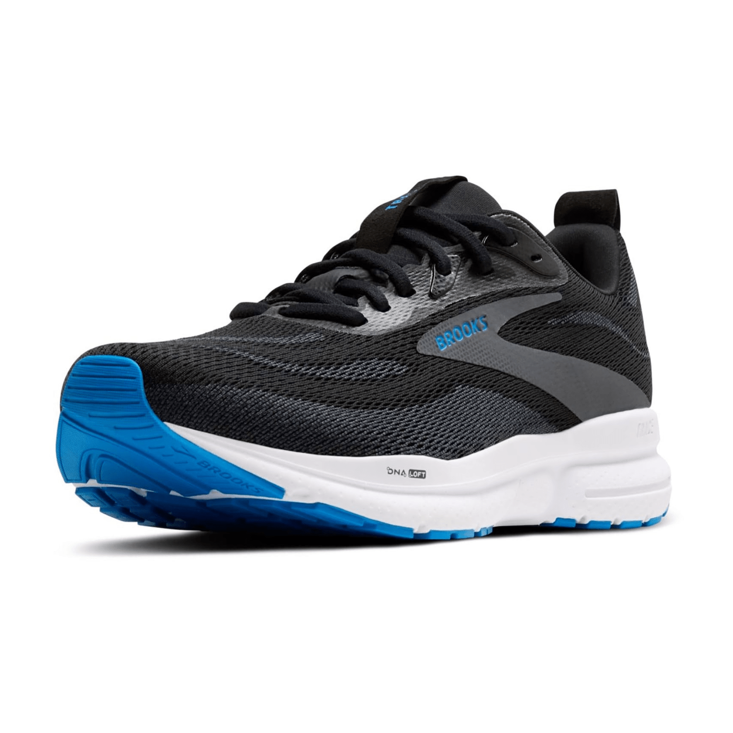 Brooks Trace 4 Men's Canvas Sneakers with Lace-Up Closure and Rubber Sole in Black Ebony