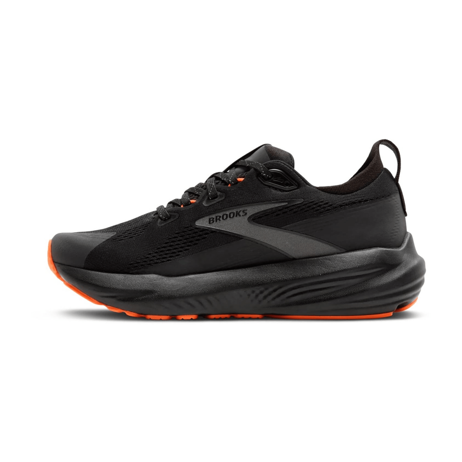Brooks Glycerin 22 Men's Running Shoes - Athletic Sneakers in Black/Orange Synthetic