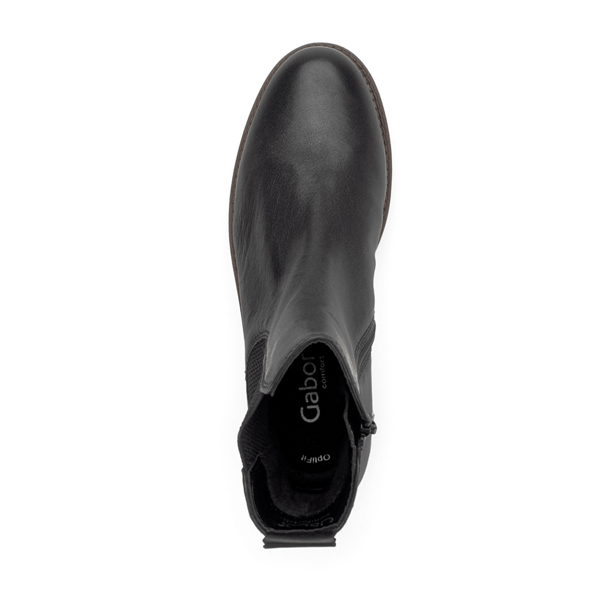 Gabor Comfort Women's Chelsea Boots Black Leather Extra Width