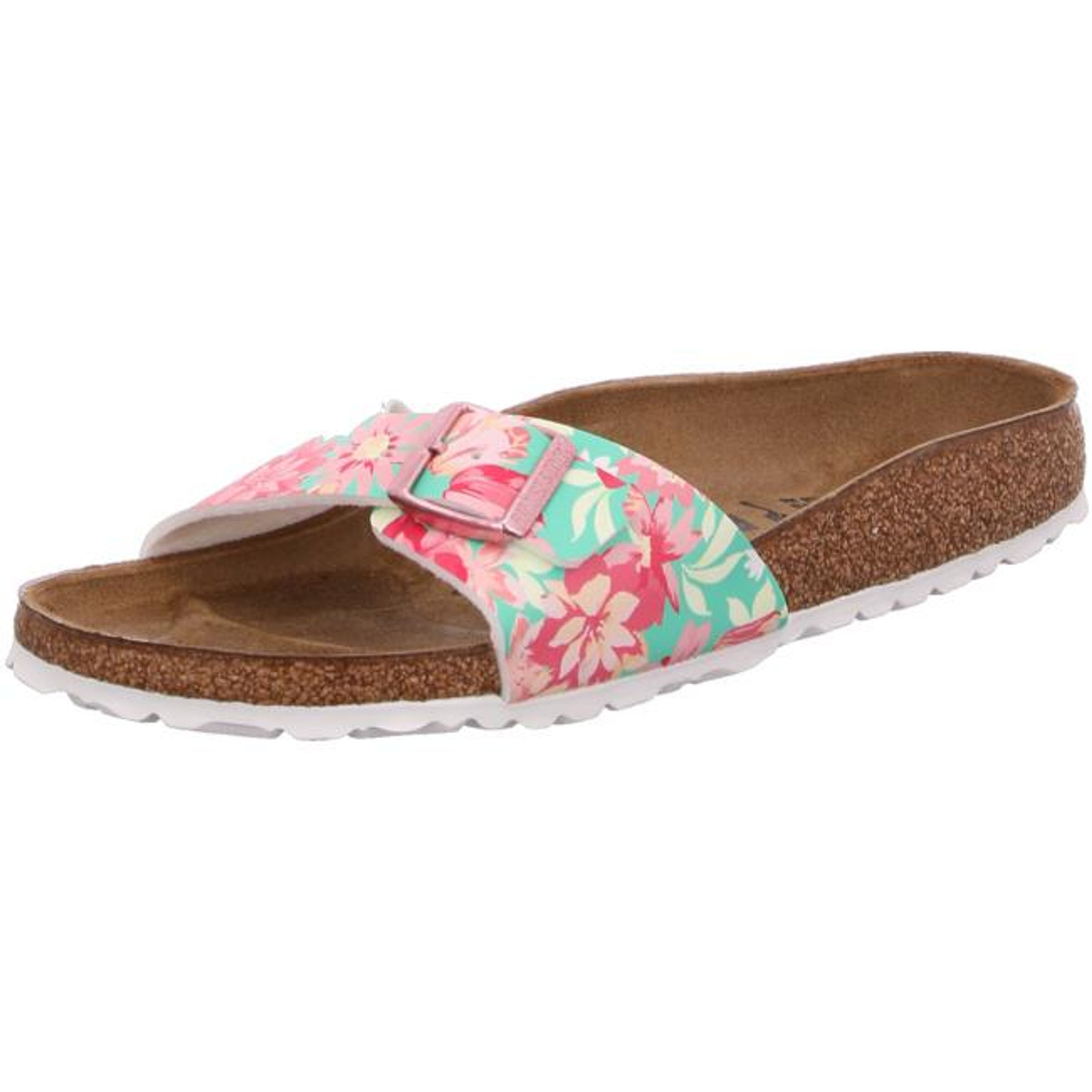 Birkenstock Madrid Supernatural Flower Emerald Slides Sandals Thongs narrow - Bartel-Shop