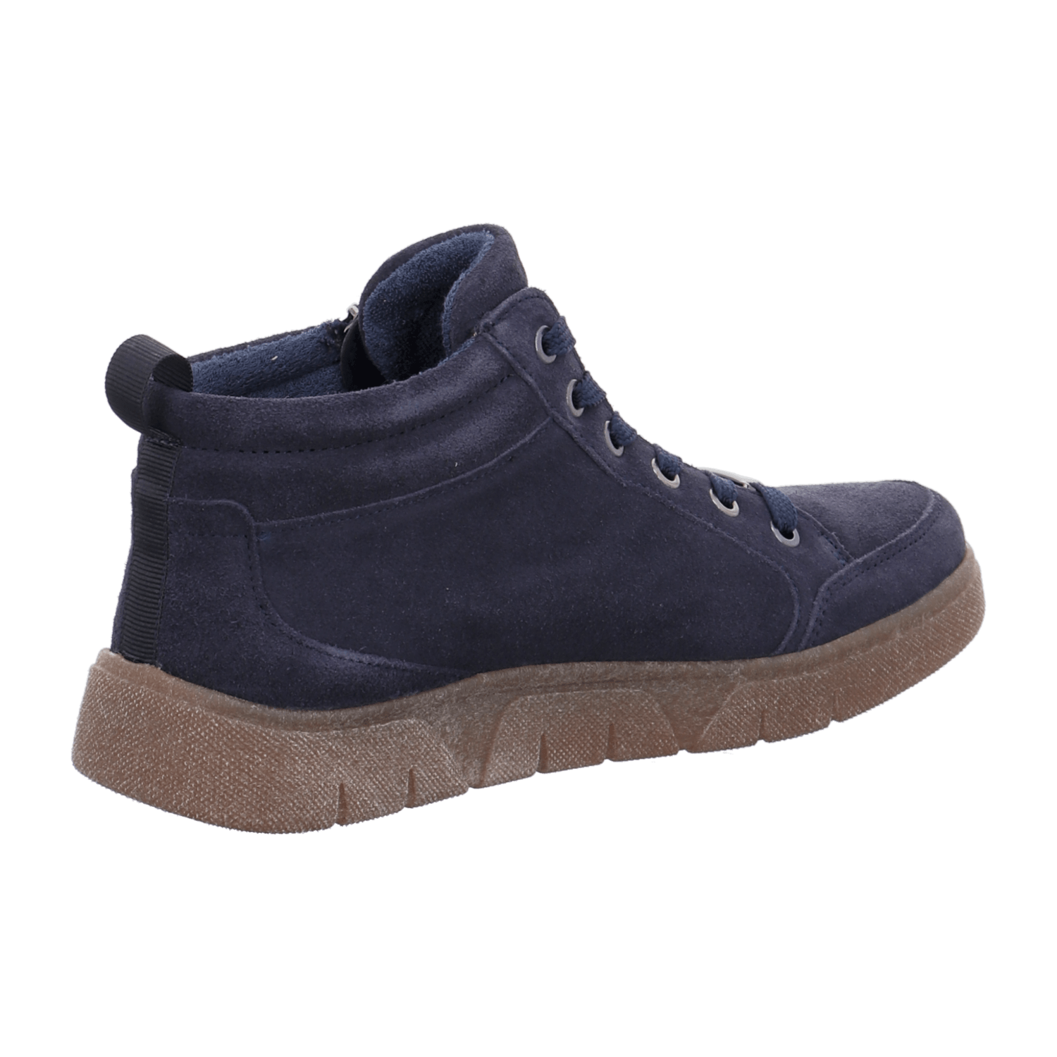 Ara 24453 Women's Leather Lace-Up Boots in Blue with Warm Fleece Lining - Bartel-Shop