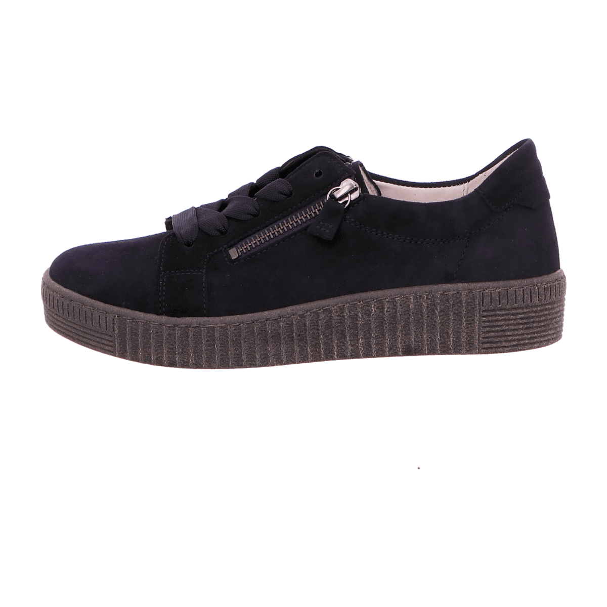 Gabor Women's Low-Top Sneakers - Best Fitting Suede Shoes in Atlantic Blue