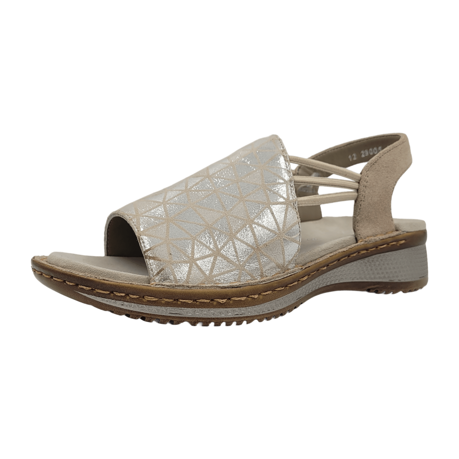 ARA HAWAII Women's Suede Leather Slip-On Ballet Flats with Open Toe in Beige - Bartel-Shop