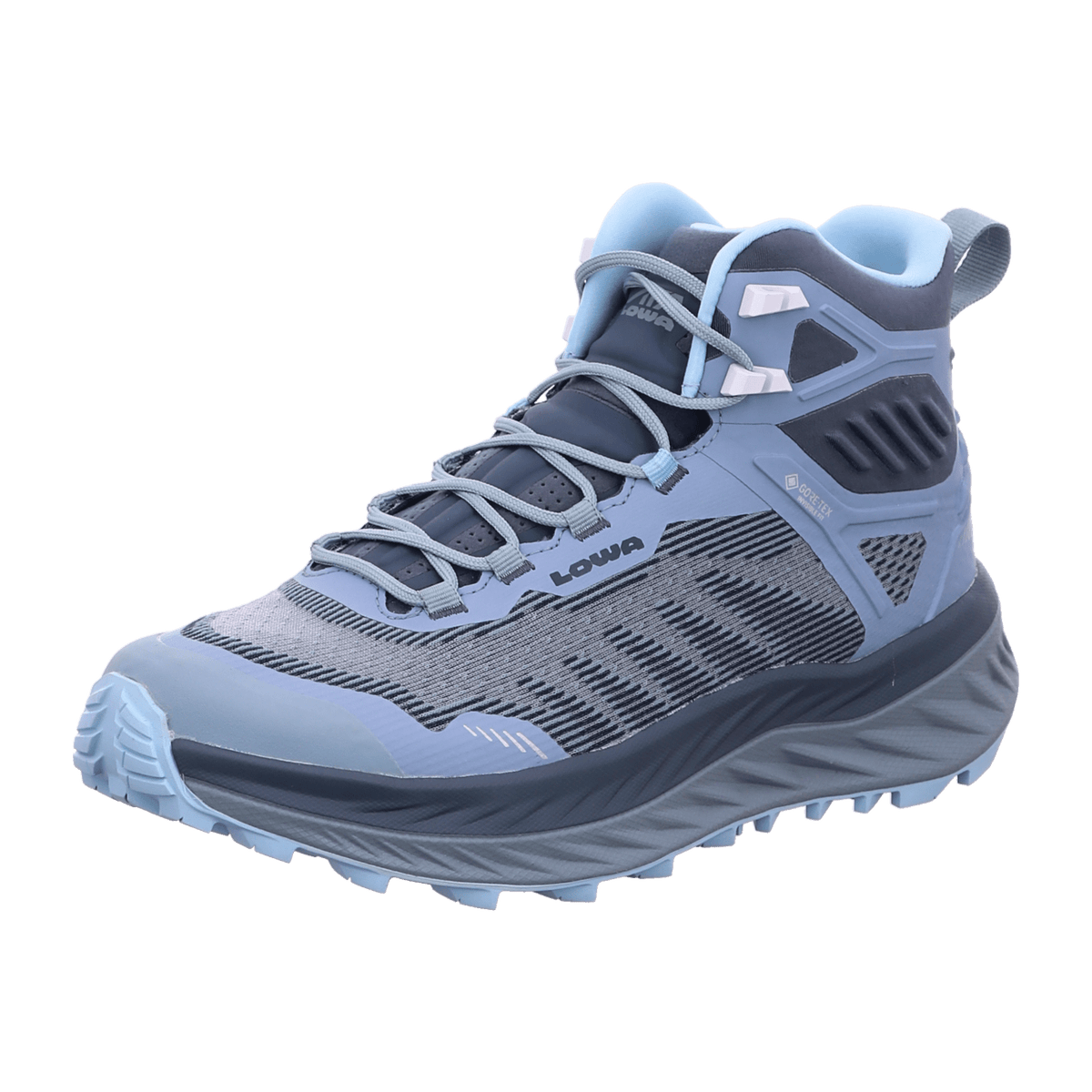 LOWA Fortux GTX QC Women's 3/4 Trekking Boots Smoke Blue Nubuck Leather